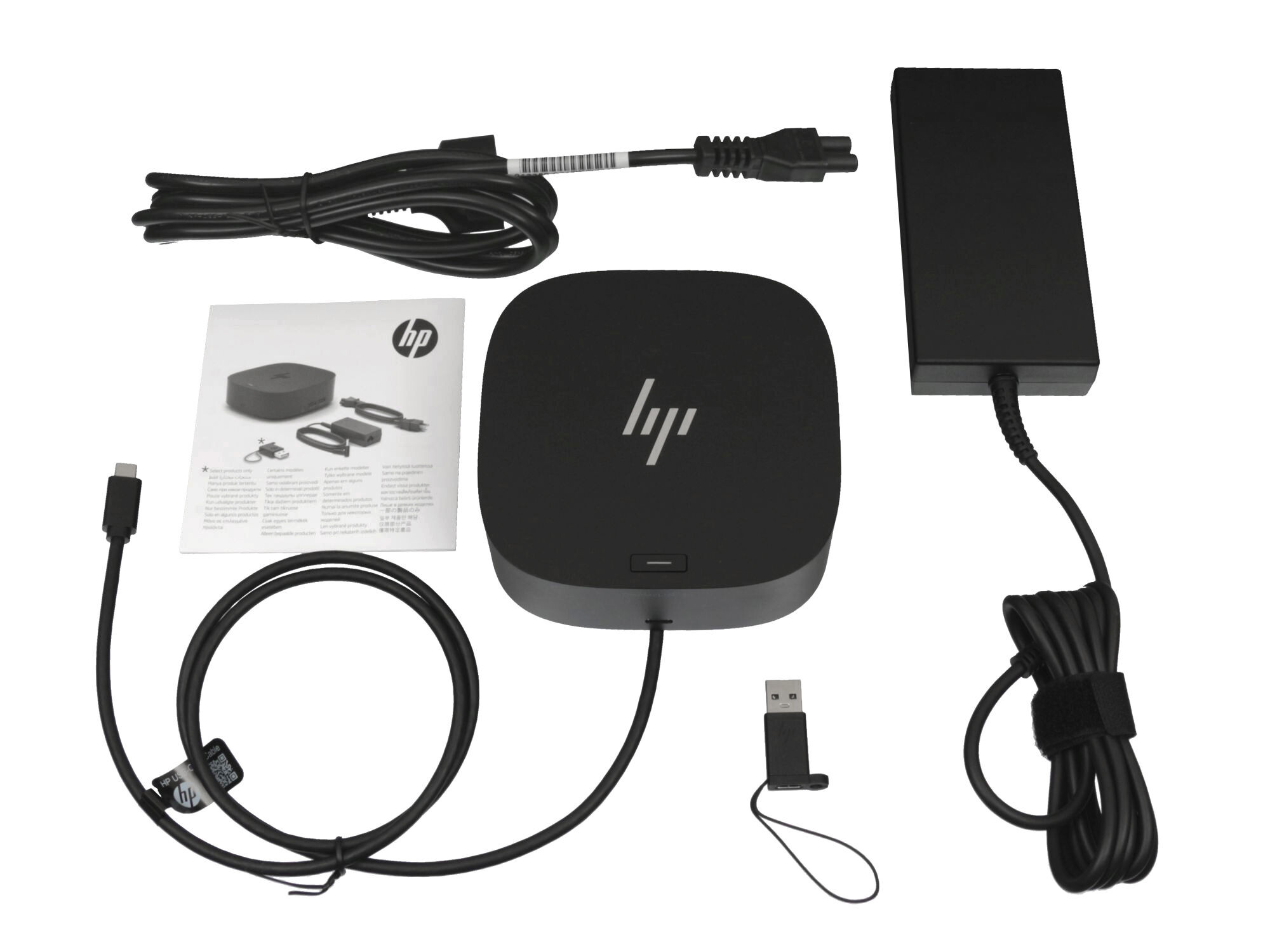 HP 15-rb000 Original Universal Dock G2 USB-C / USB-A Port Replikator inkl. 120W Netzteil DP 4K