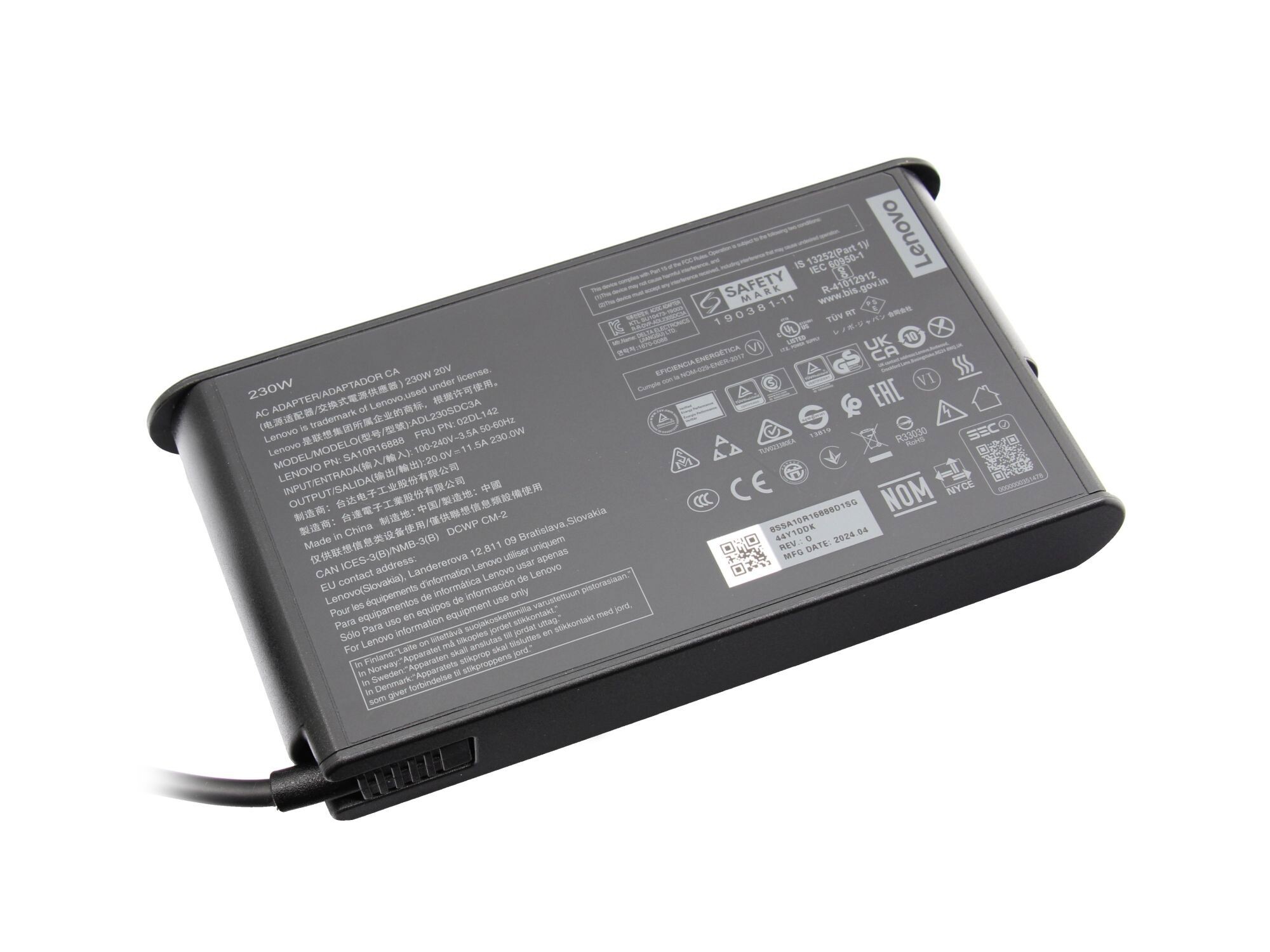 Lenovo ThinkCentre M90q Gen 2 (11MR) original chargeur 230 watts petit