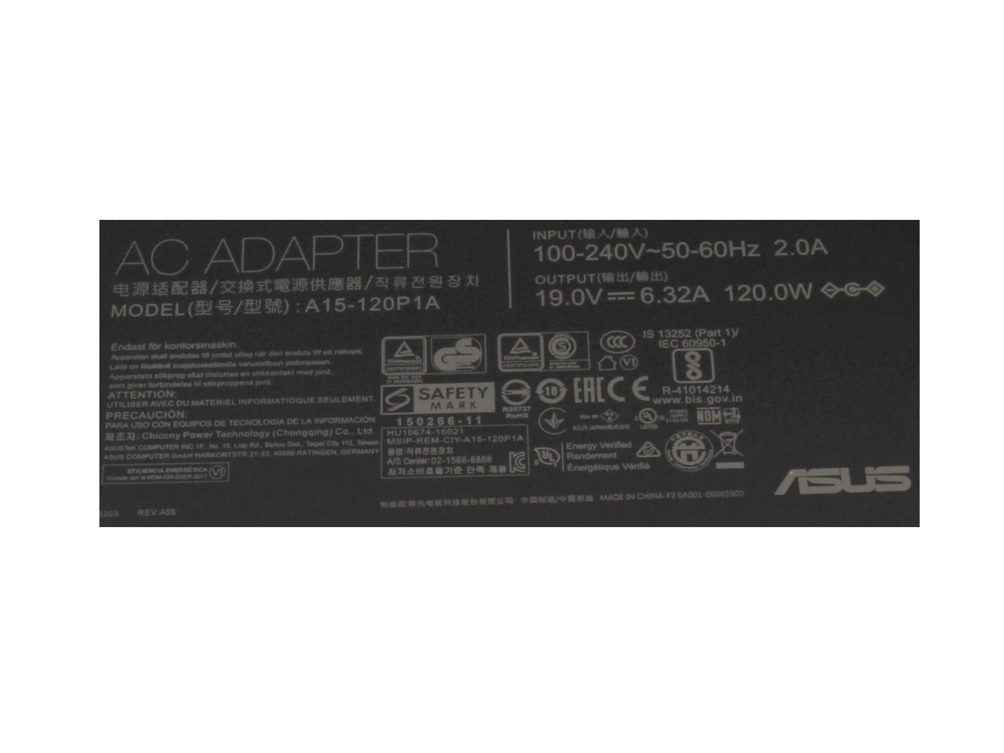 Asus Netzteil für BT1AG 120,0 Watt