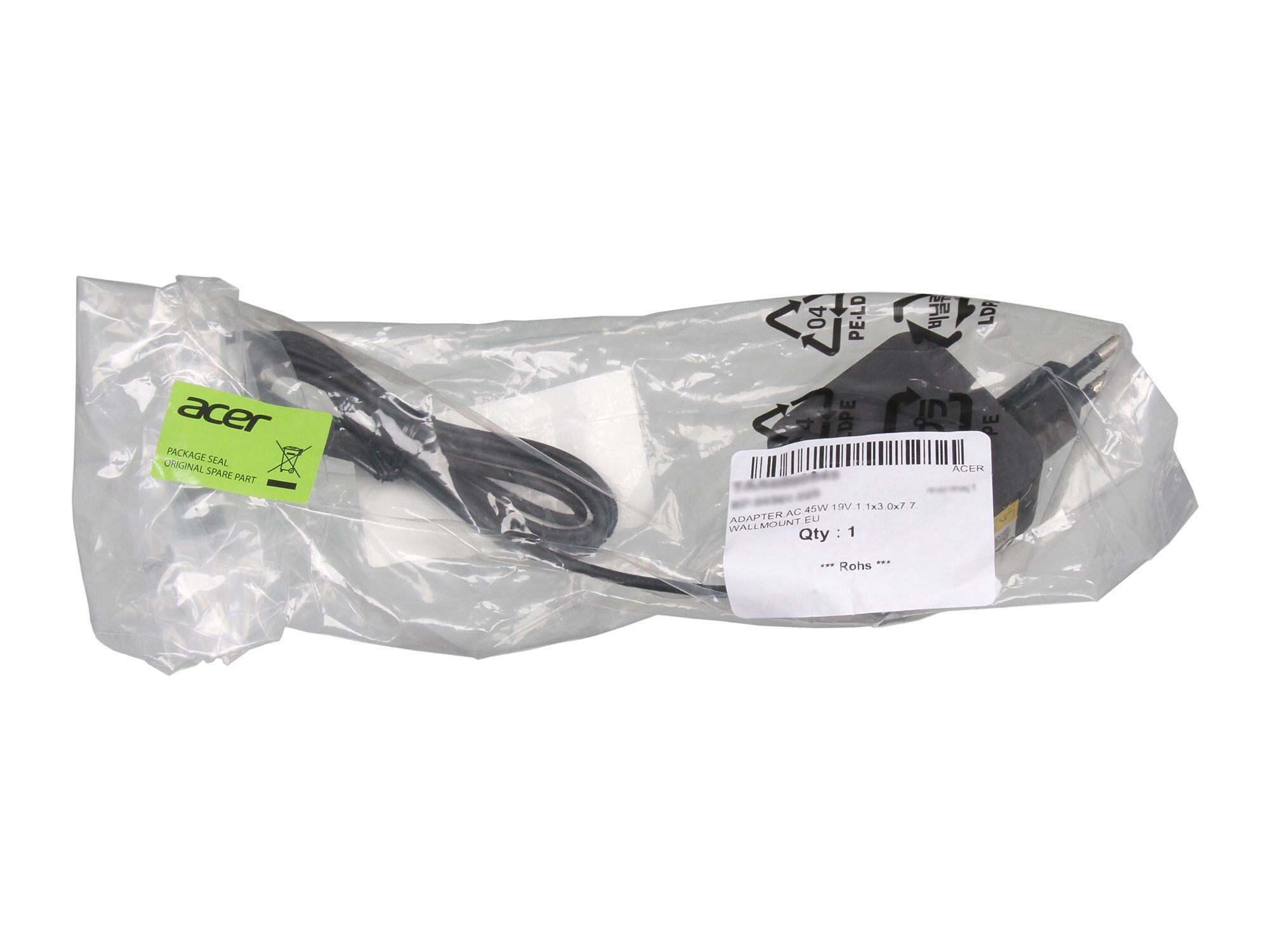 Acer Switch 11 V (SW5-173) original chargeur 45 watts EU wallplug