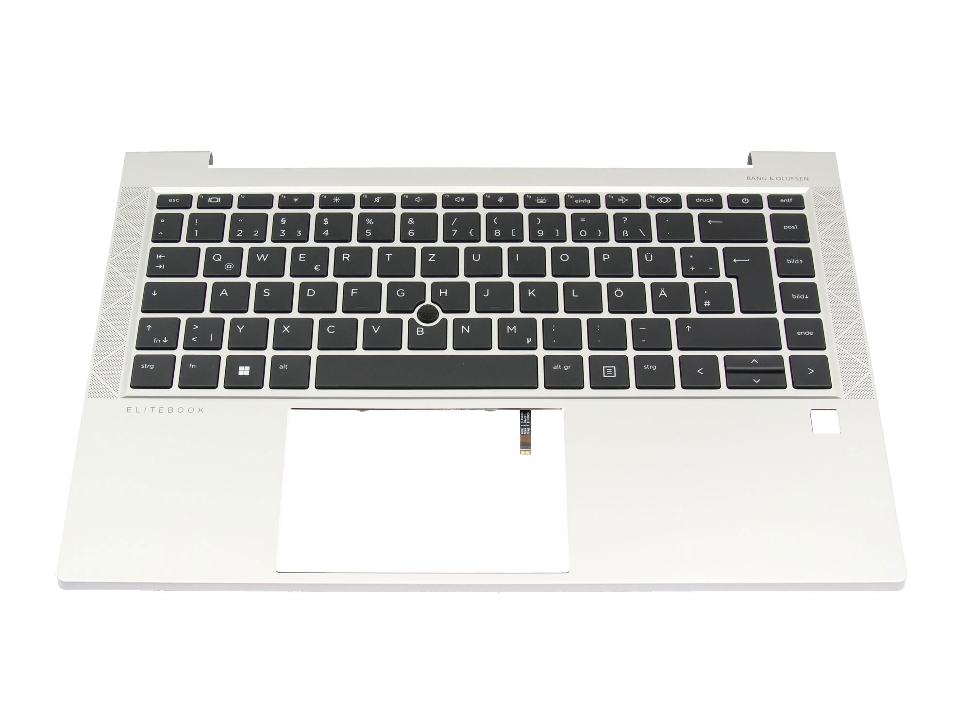 HP EliteBook 840 G8 original Tastatur inkl. Topcase DE (deutsch) schwarz/silber mit Backlight und Mouse-Stick