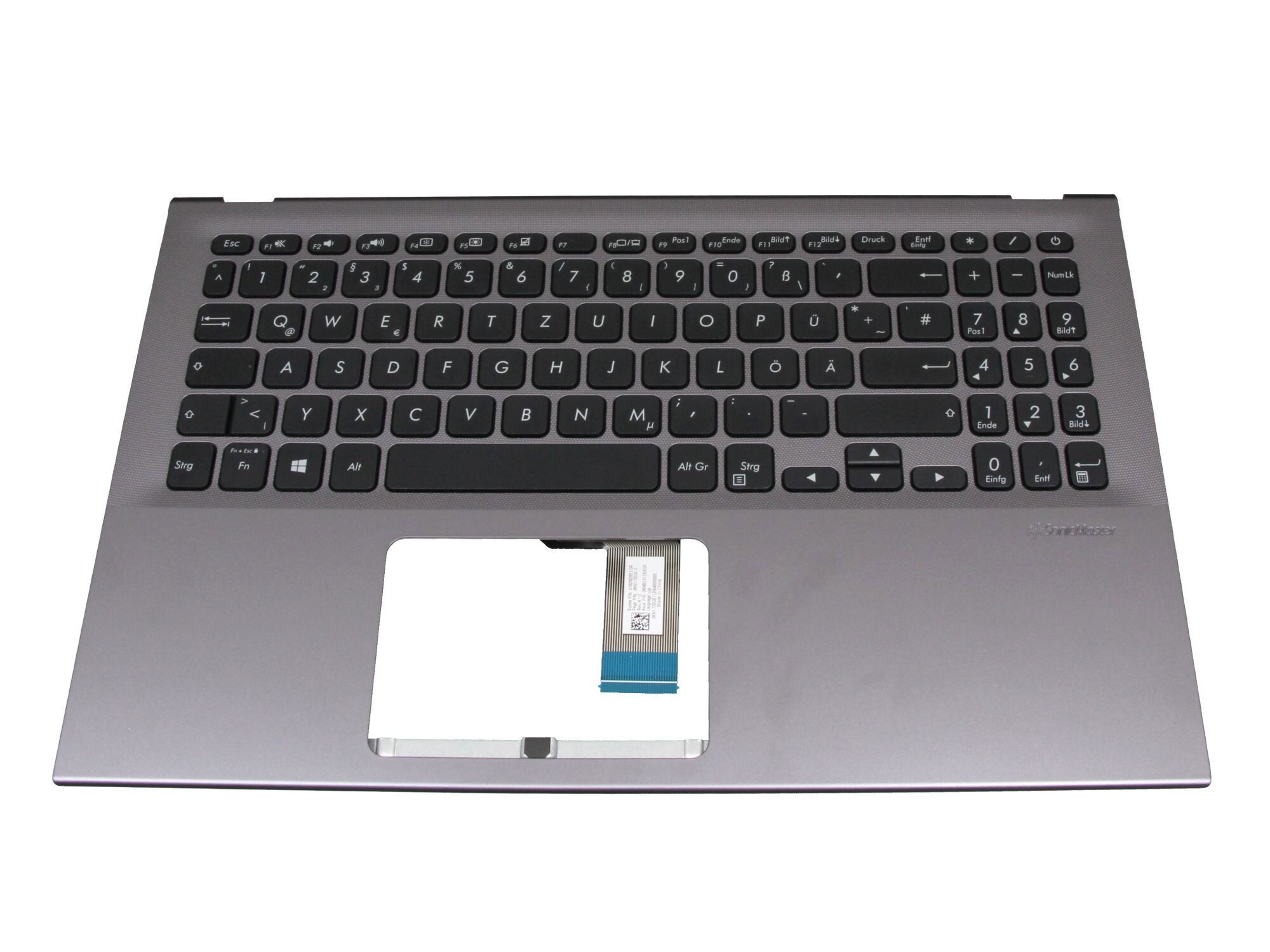 Asus VivoBook 15 X512FL original Tastatur inkl. Topcase DE (deutsch) schwarz/grau