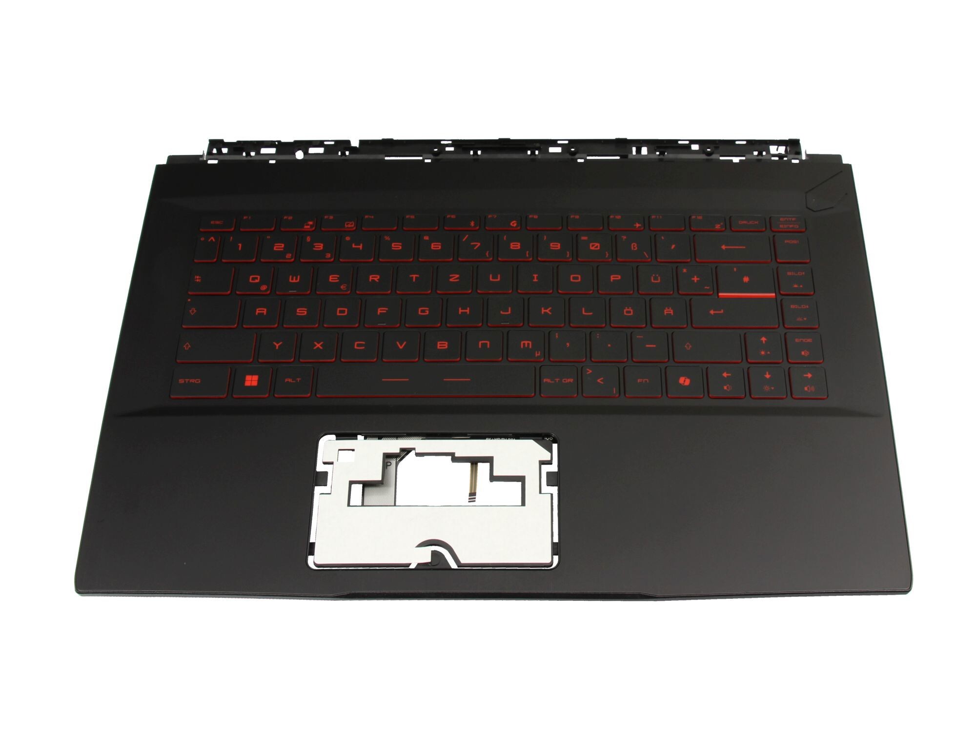MSI GF65 Thin 10SE/10SER (MS-16W1) original Tastatur inkl. Topcase DE (deutsch) schwarz/schwarz mit Backlight