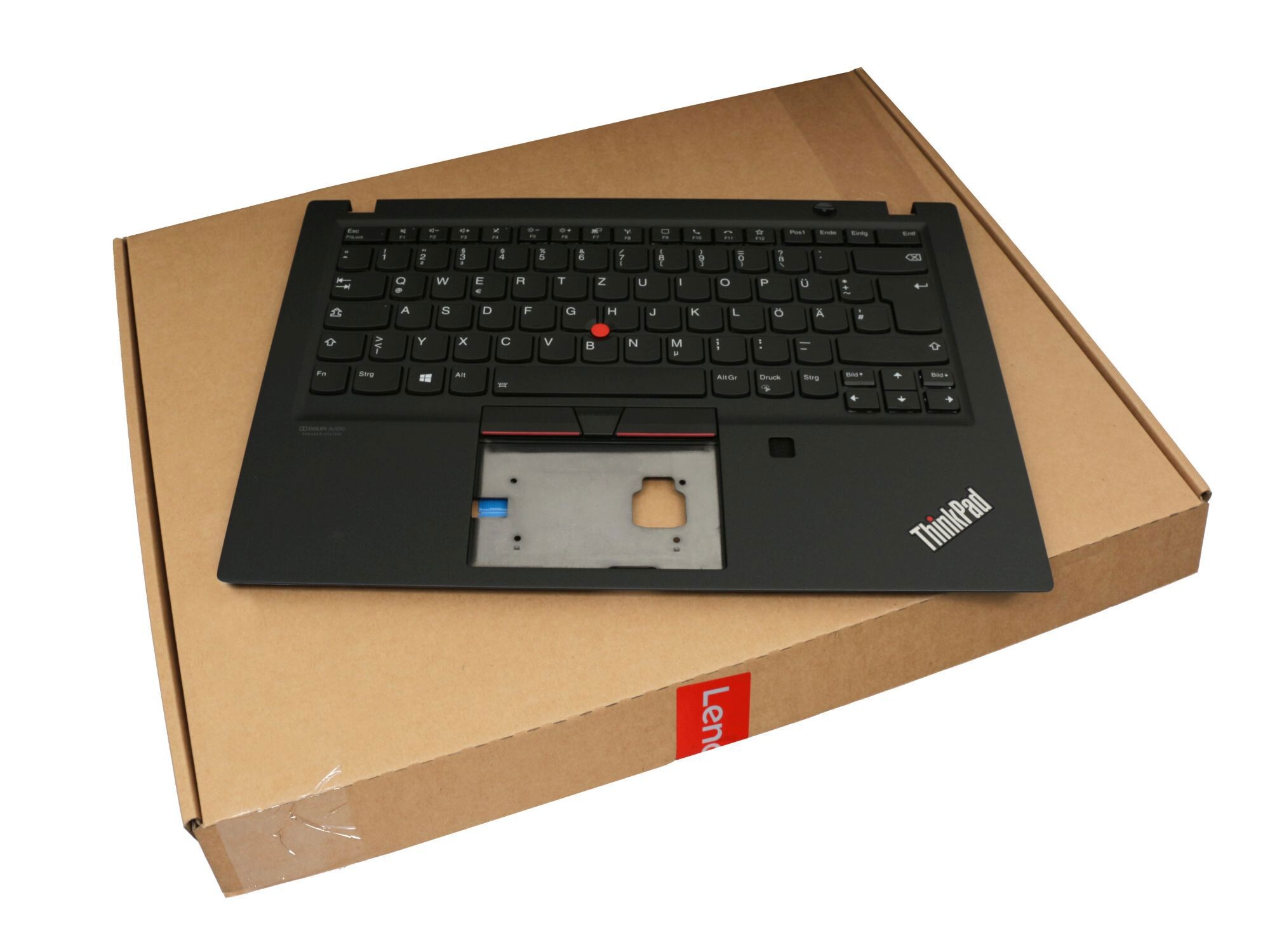Lenovo 5M10Z54256 Original Tastatur inkl. Topcase DE (deutsch) schwarz/schwarz mit Backlight und Mouse-Stick