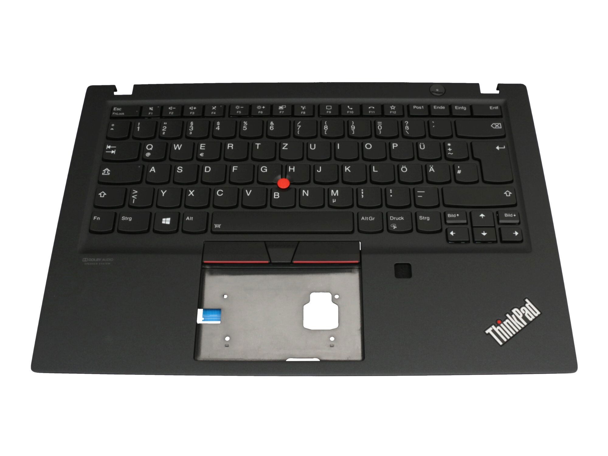 Lenovo 5M10Z54256 Original Tastatur inkl. Topcase DE (deutsch) schwarz/schwarz mit Backlight und Mouse-Stick
