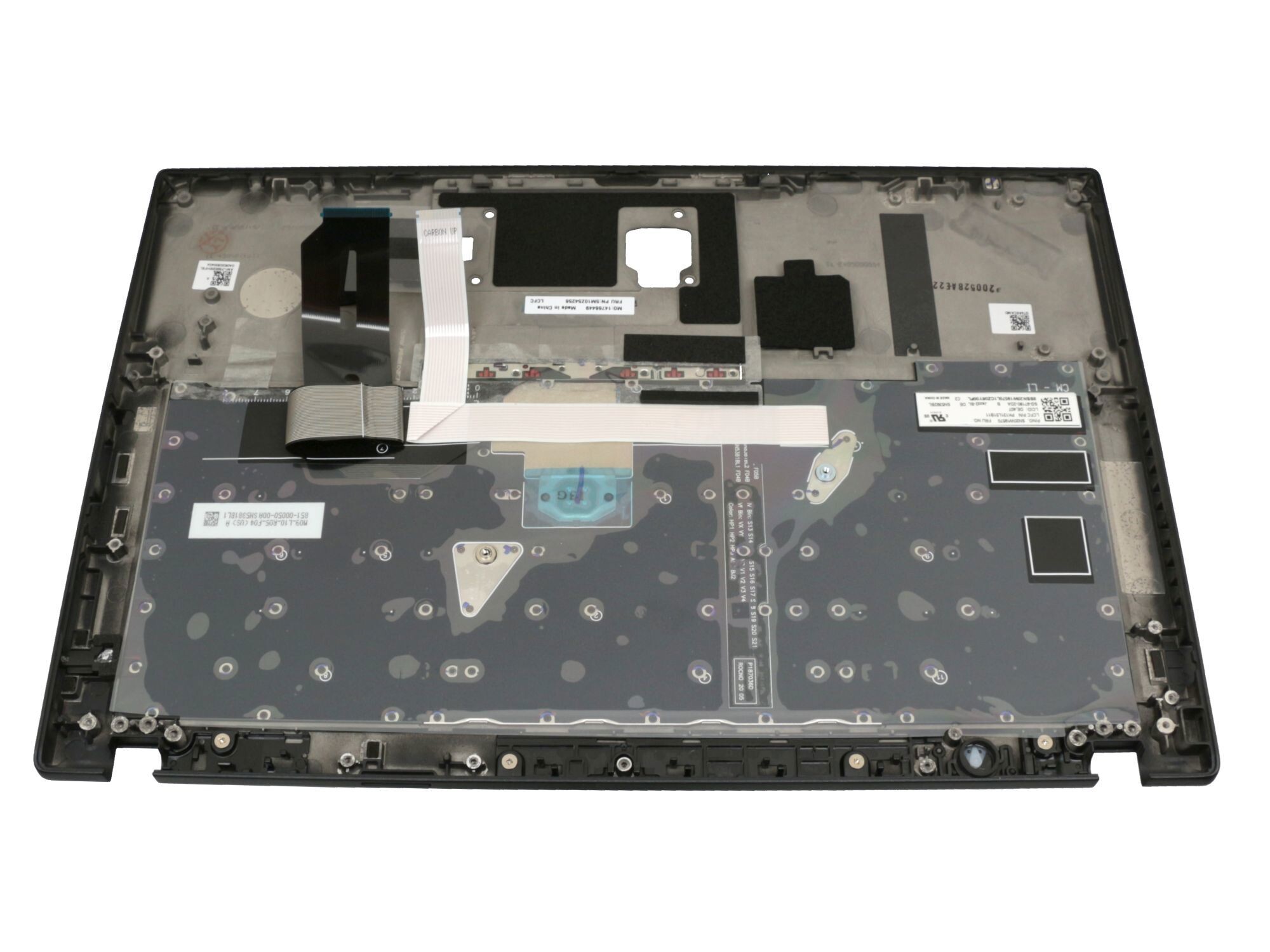 Lenovo 5M10Z54256 Original Tastatur inkl. Topcase DE (deutsch) schwarz/schwarz mit Backlight und Mouse-Stick