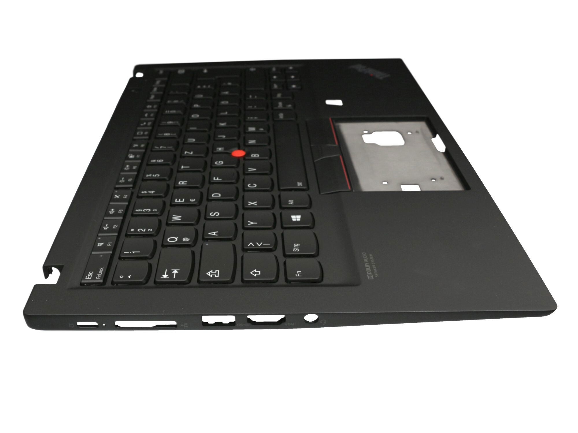 Lenovo 5M10Z54256 Original Tastatur inkl. Topcase DE (deutsch) schwarz/schwarz mit Backlight und Mouse-Stick
