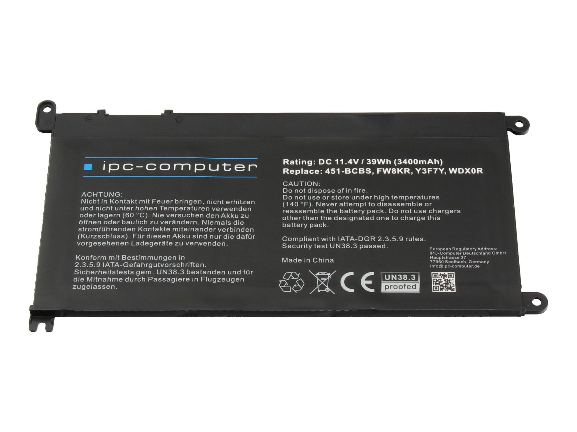 Akku für Dell Latitude 14 (3490)