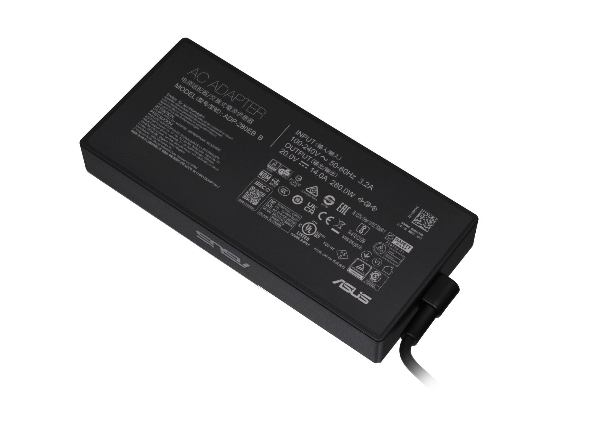 Asus ROG Strix SCAR 17 G732LXS original chargeur 280 watts construction normale (Buisness)