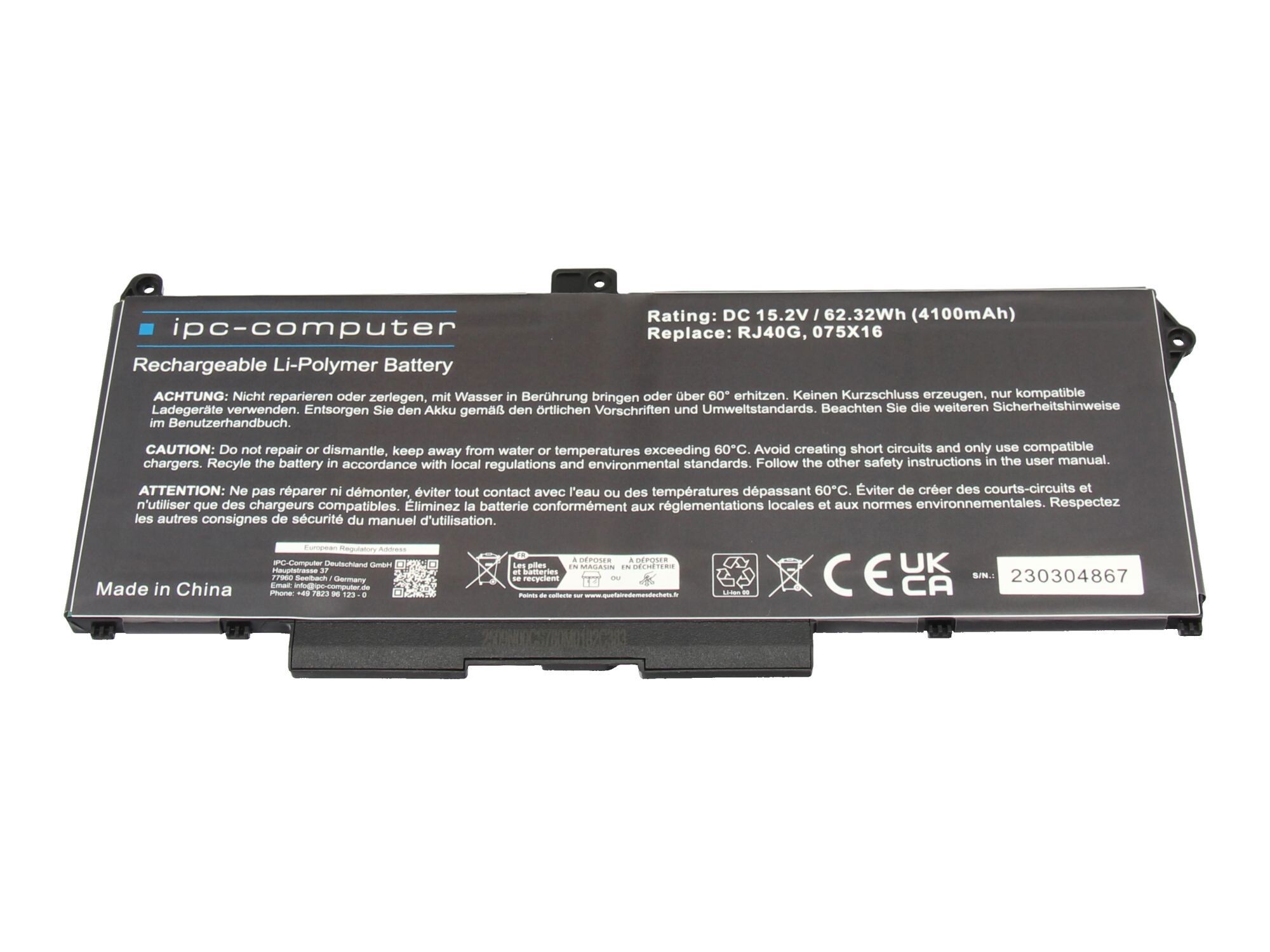 Akku für Dell Precision 15 (3560)