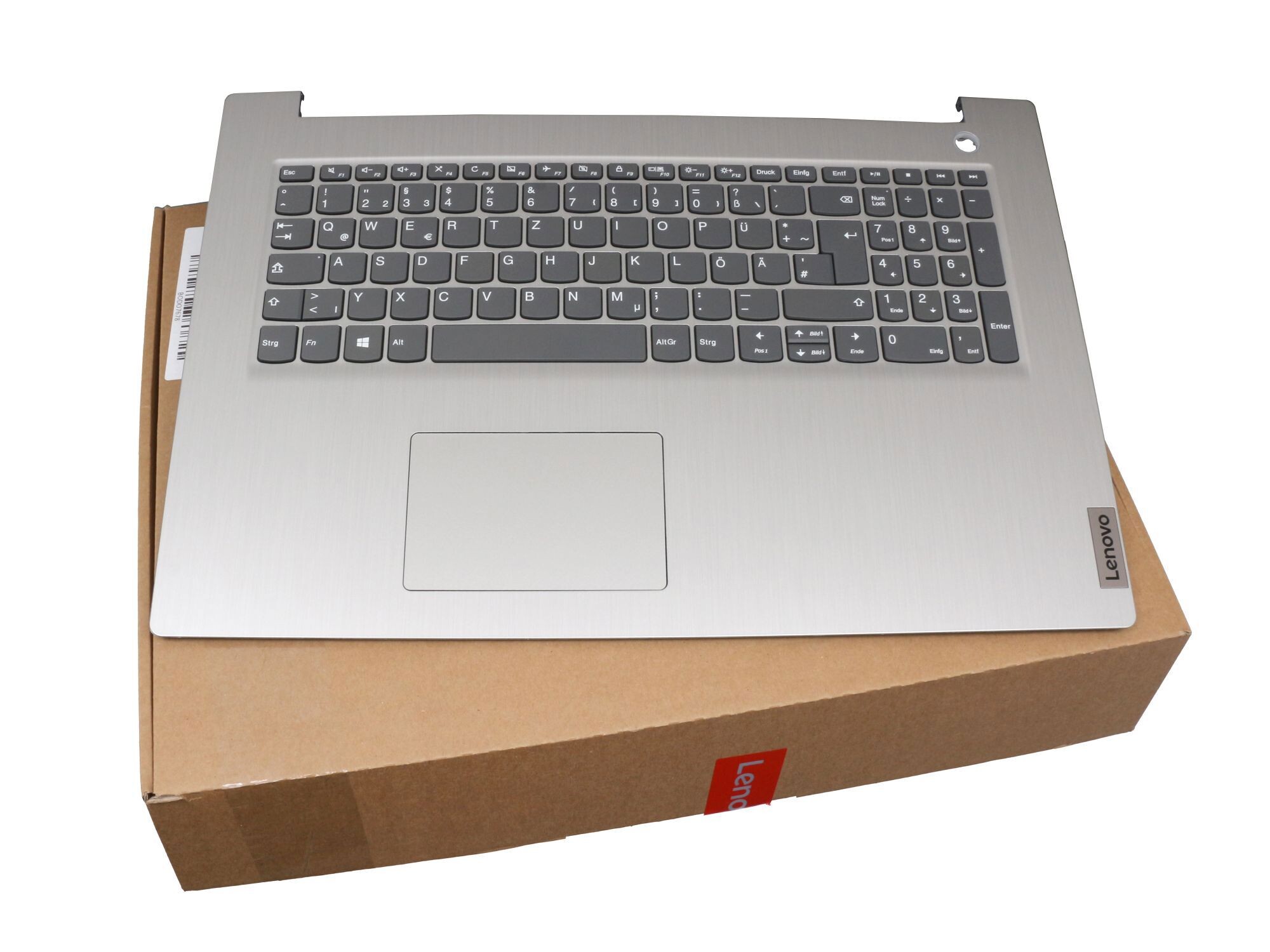 Lenovo IdeaPad 3-17ARE05 (81W5) original Tastatur inkl. Topcase DE (deutsch) grau/silber (Fingerprint)