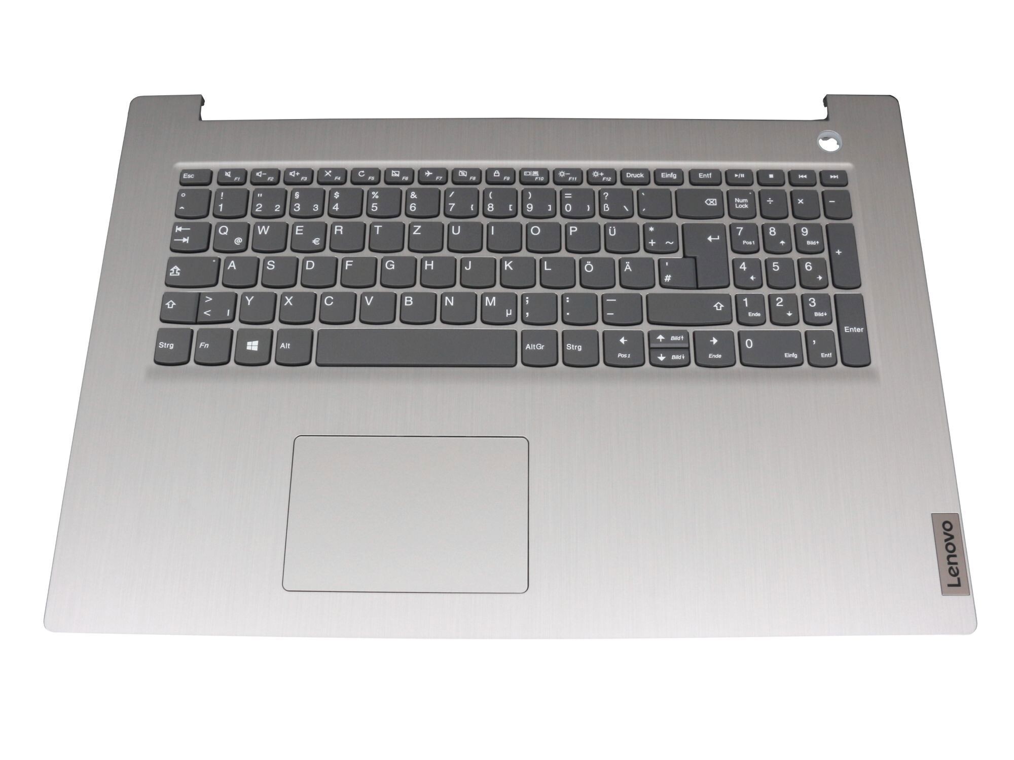 Lenovo IdeaPad 3-17ARE05 (81W5) original Tastatur inkl. Topcase DE (deutsch) grau/silber (Fingerprint)