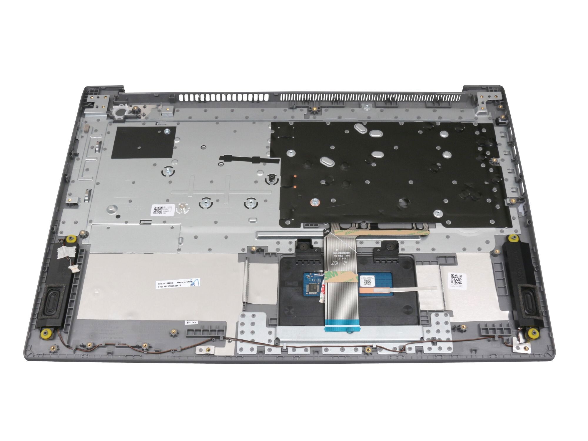 Lenovo IdeaPad 3-17ARE05 (81W5) original Tastatur inkl. Topcase DE (deutsch) grau/silber (Fingerprint)