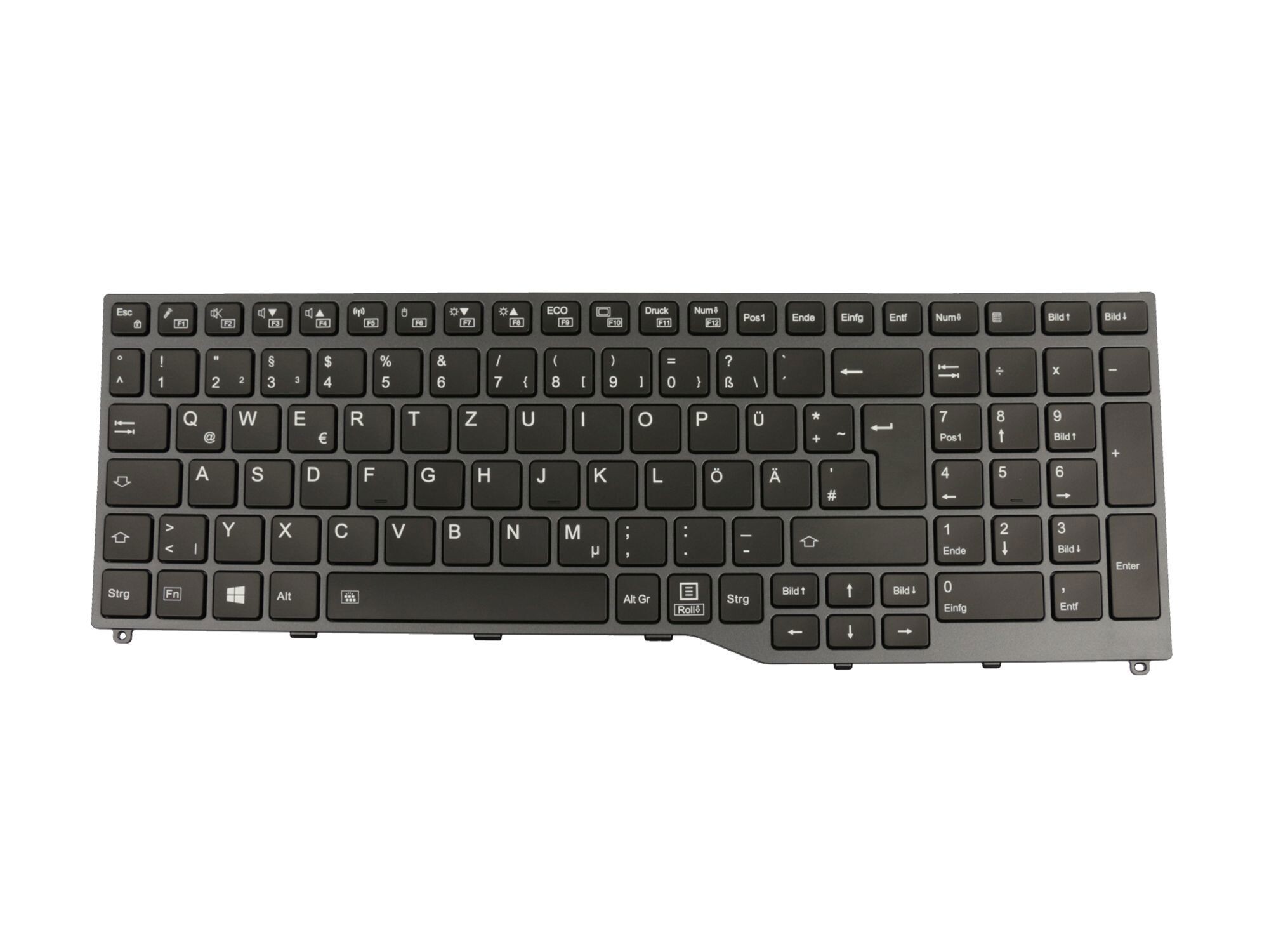 Fujitsu LifeBook E558 original Tastatur DE (deutsch) schwarz/grau mit Backlight