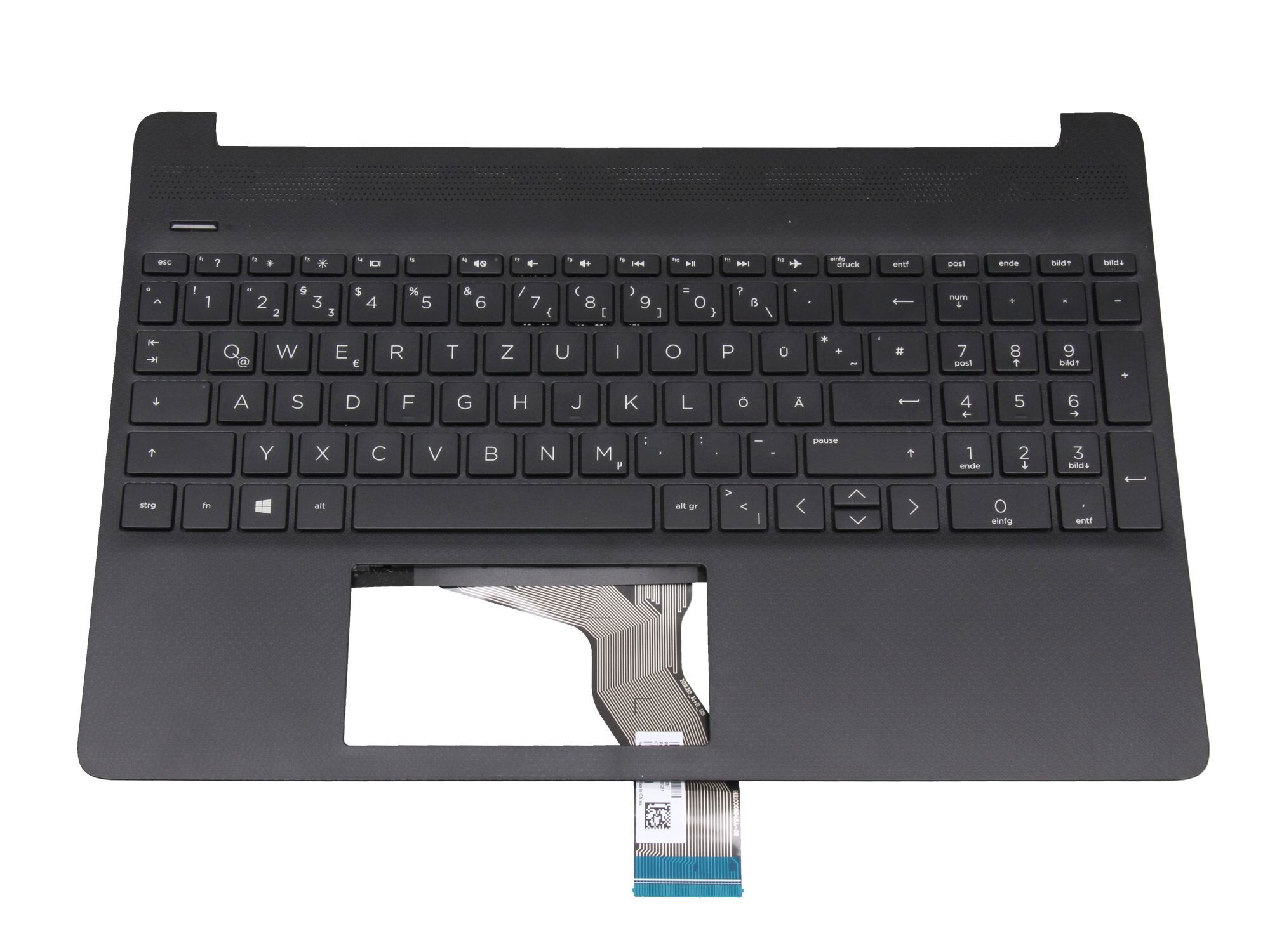 HP Omen 17-ck0000 original Tastatur inkl. Topcase DE (deutsch) schwarz/schwarz