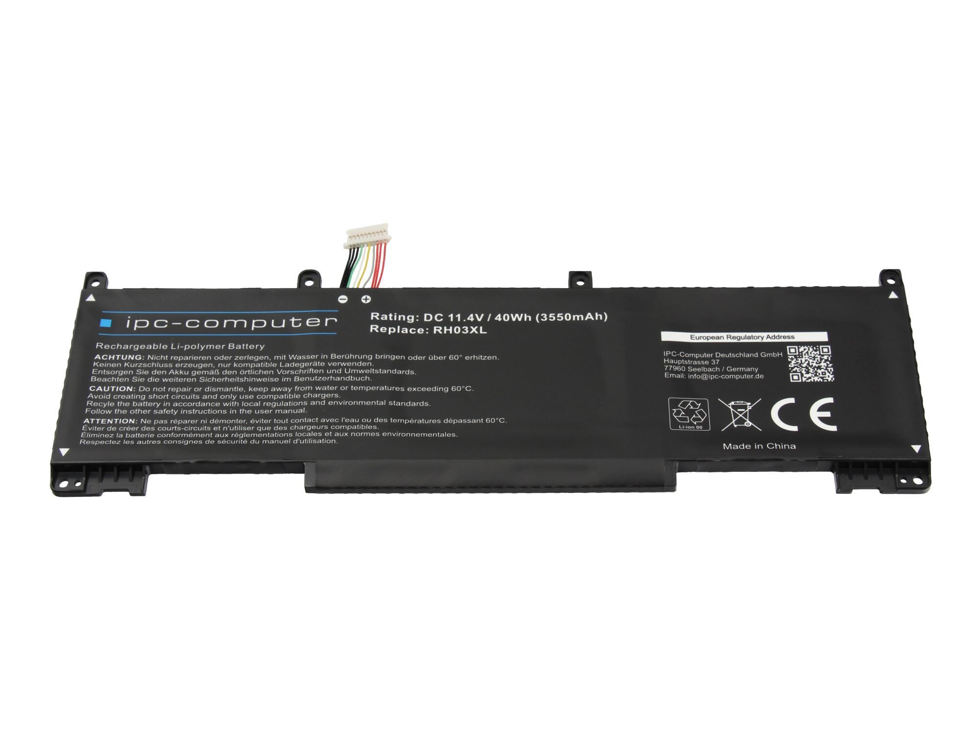 IPC-Computer Batterie 40Wh compatible pour HP ProBook 455 G8