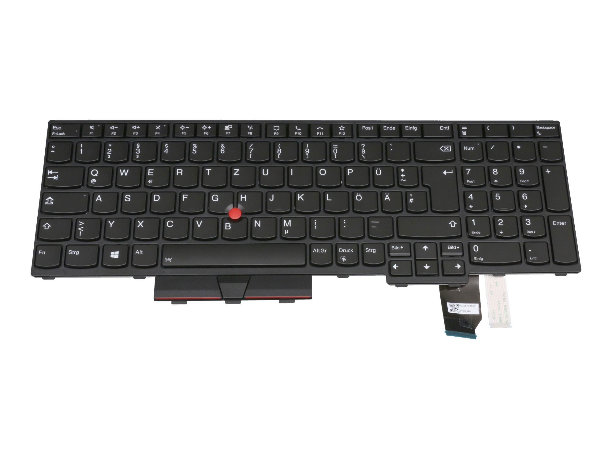 Lenovo ThinkPad T15p Gen 1 (20TN/20TM) original Tastatur DE (deutsch) schwarz mit Backlight und Mouse-Stick