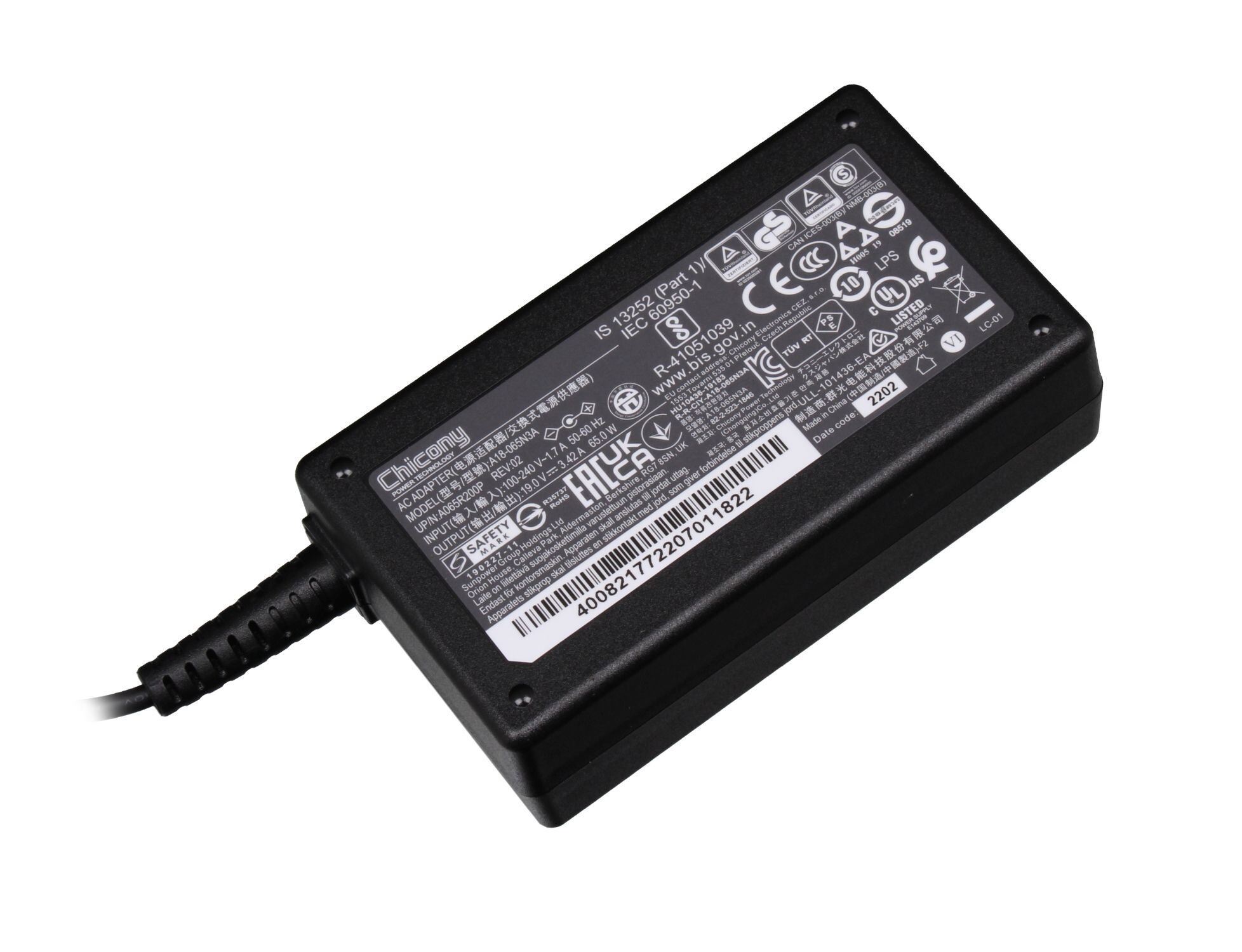 Medion Akoya E14307 (NS14AD) original chargeur 65 watts