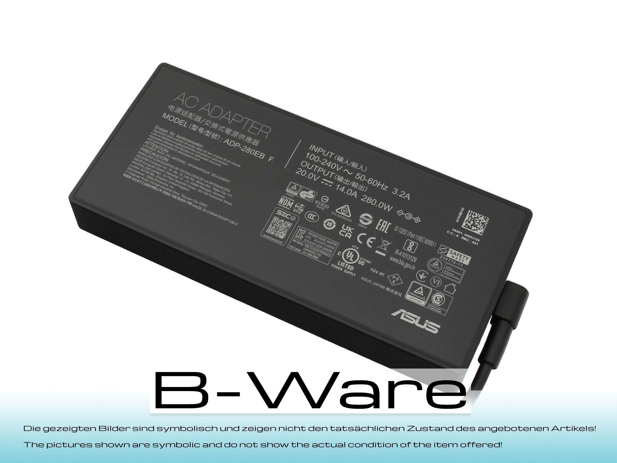 Asus Netzteil für ROG Strix Scar G15 G533ZW 280,0 Watt (ROG) B-Ware