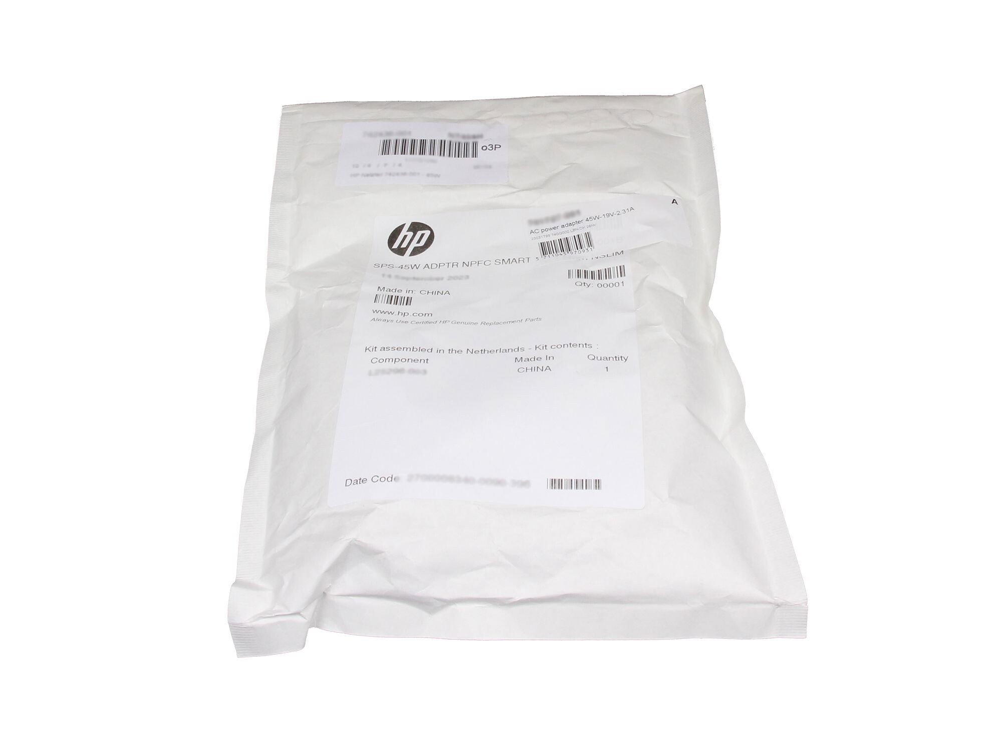 HP Netzteil für Pavilion X360 15-dq1000 45,0 Watt