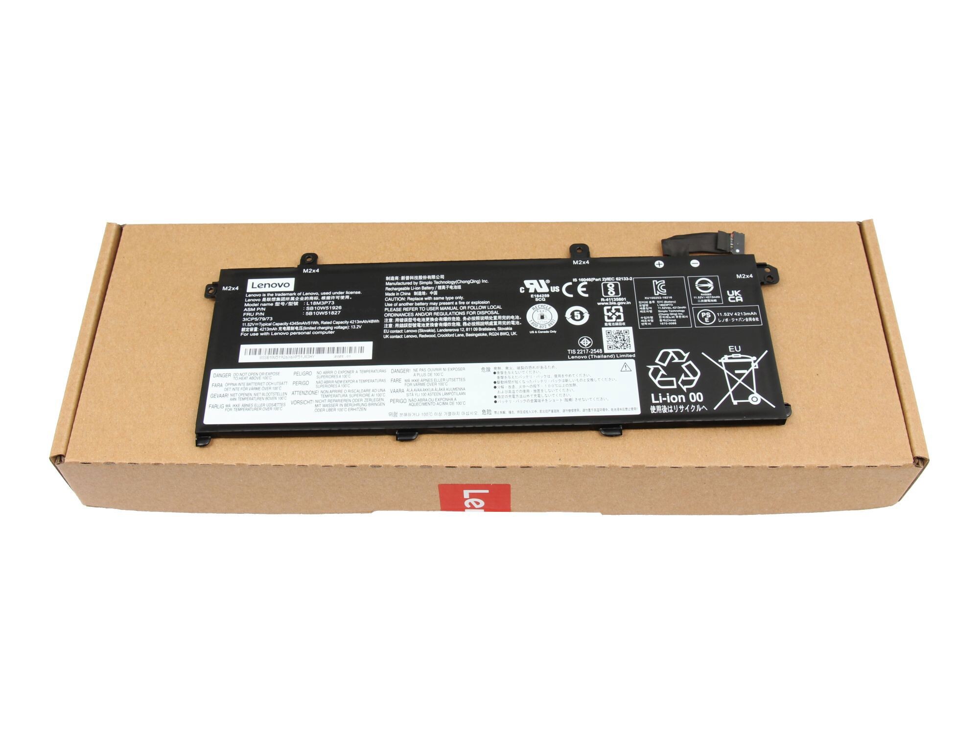 L18C3P72 Lenovo Akku 51Wh