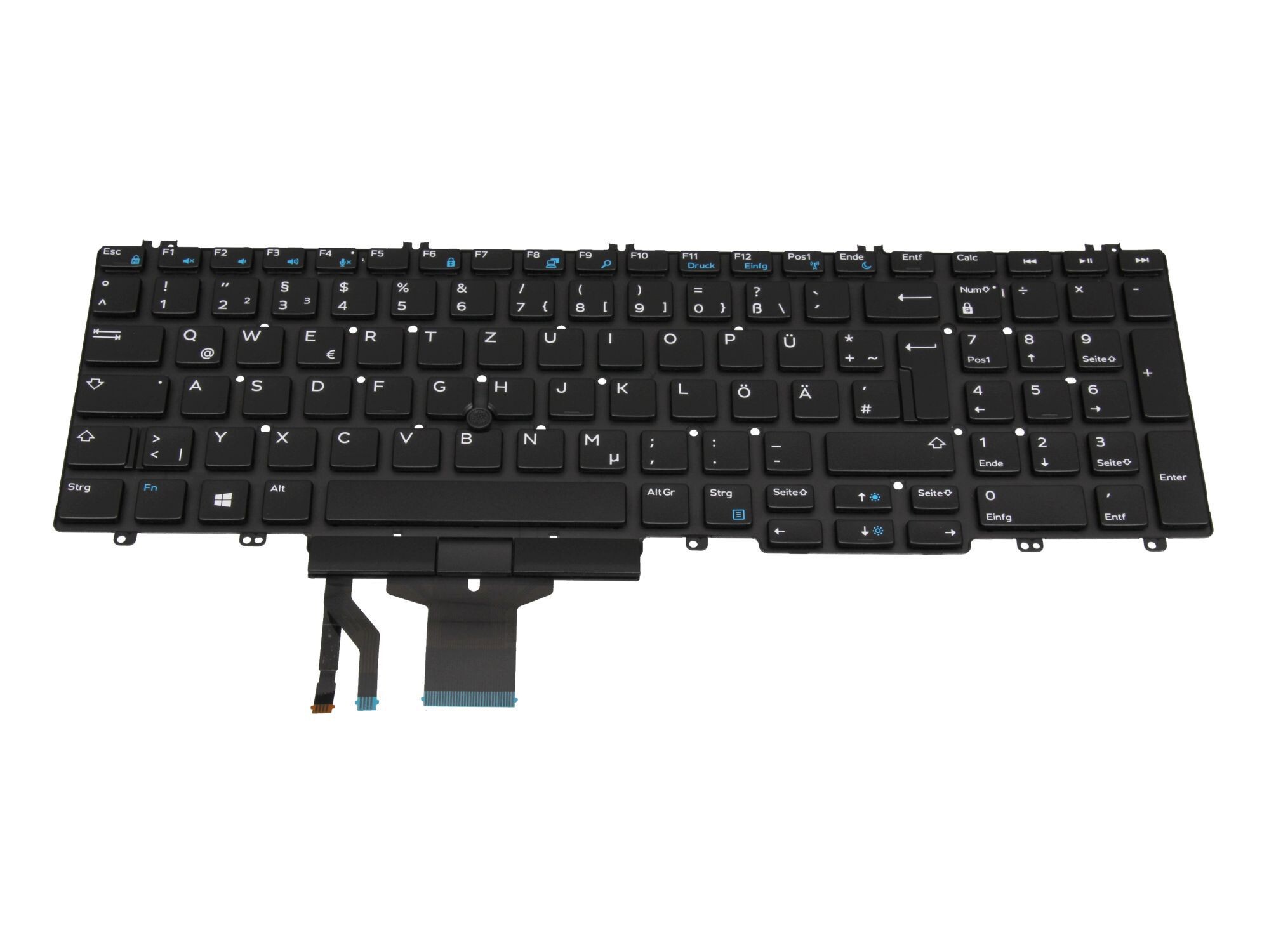 Dell Precision 15 (7530) original Tastatur DE (deutsch) schwarz mit Mouse-Stick