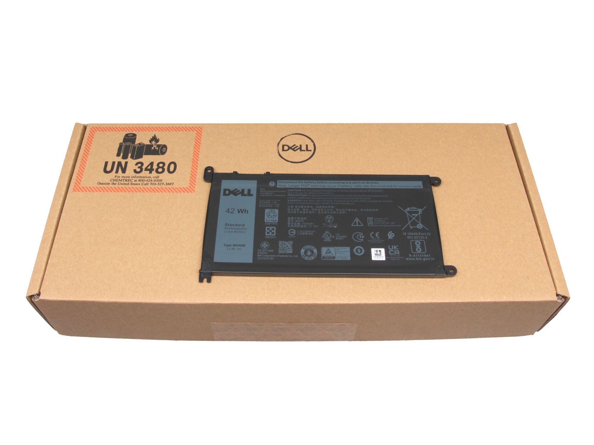 3CRH3 Dell Akku 42Wh (1,5cm Variante)