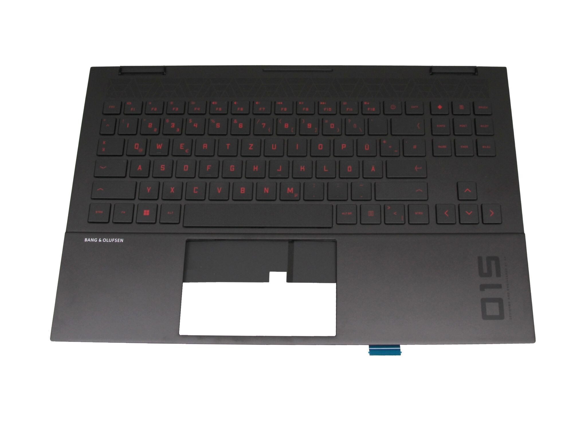 HP Omen 15-ek0000 original Tastatur inkl. Topcase DE (deutsch) schwarz/schwarz mit Backlight