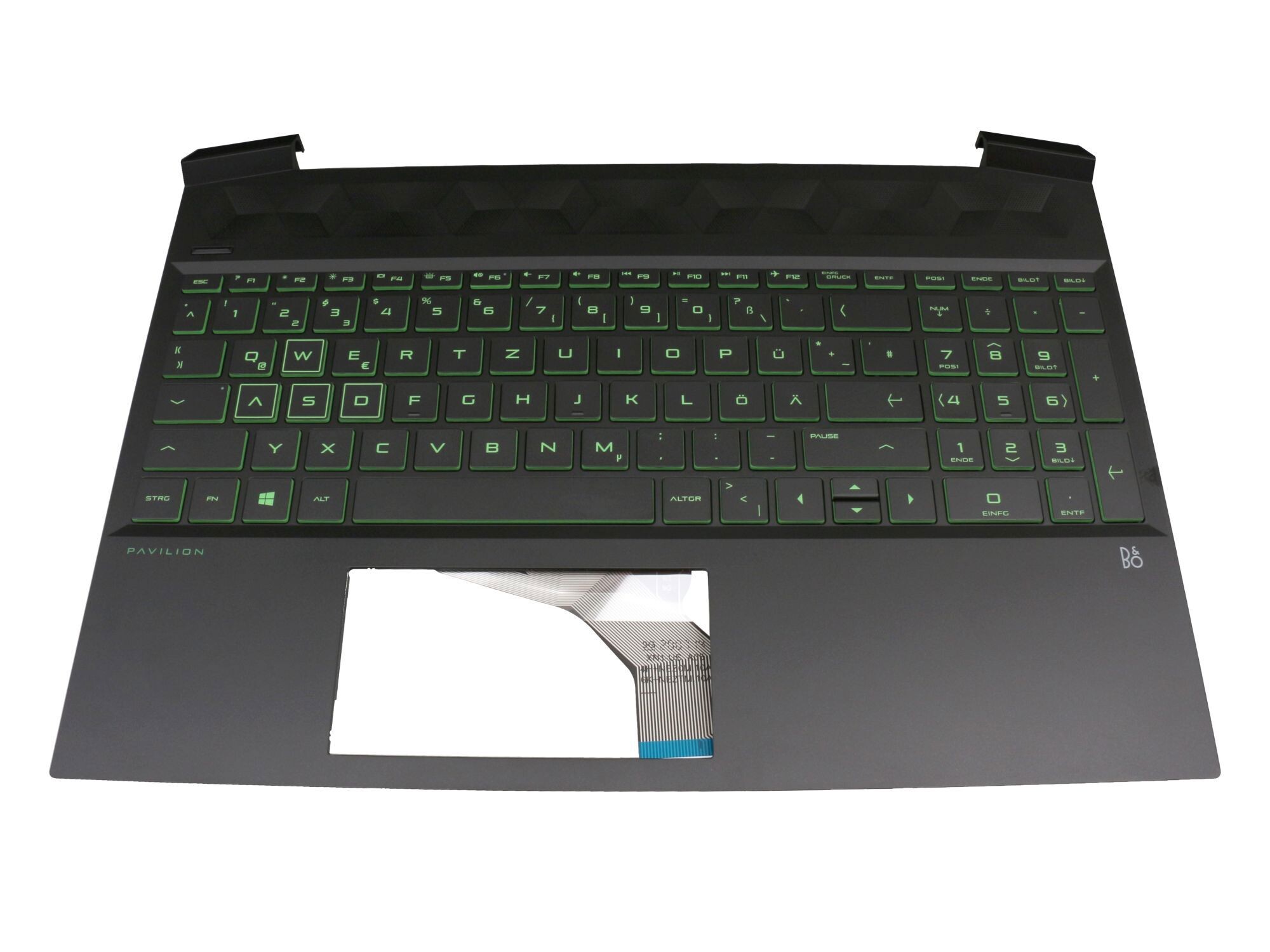 HP Pavilion Gaming 15-ec1000 original Tastatur inkl. Topcase DE (deutsch) schwarz/schwarz mit Backlight