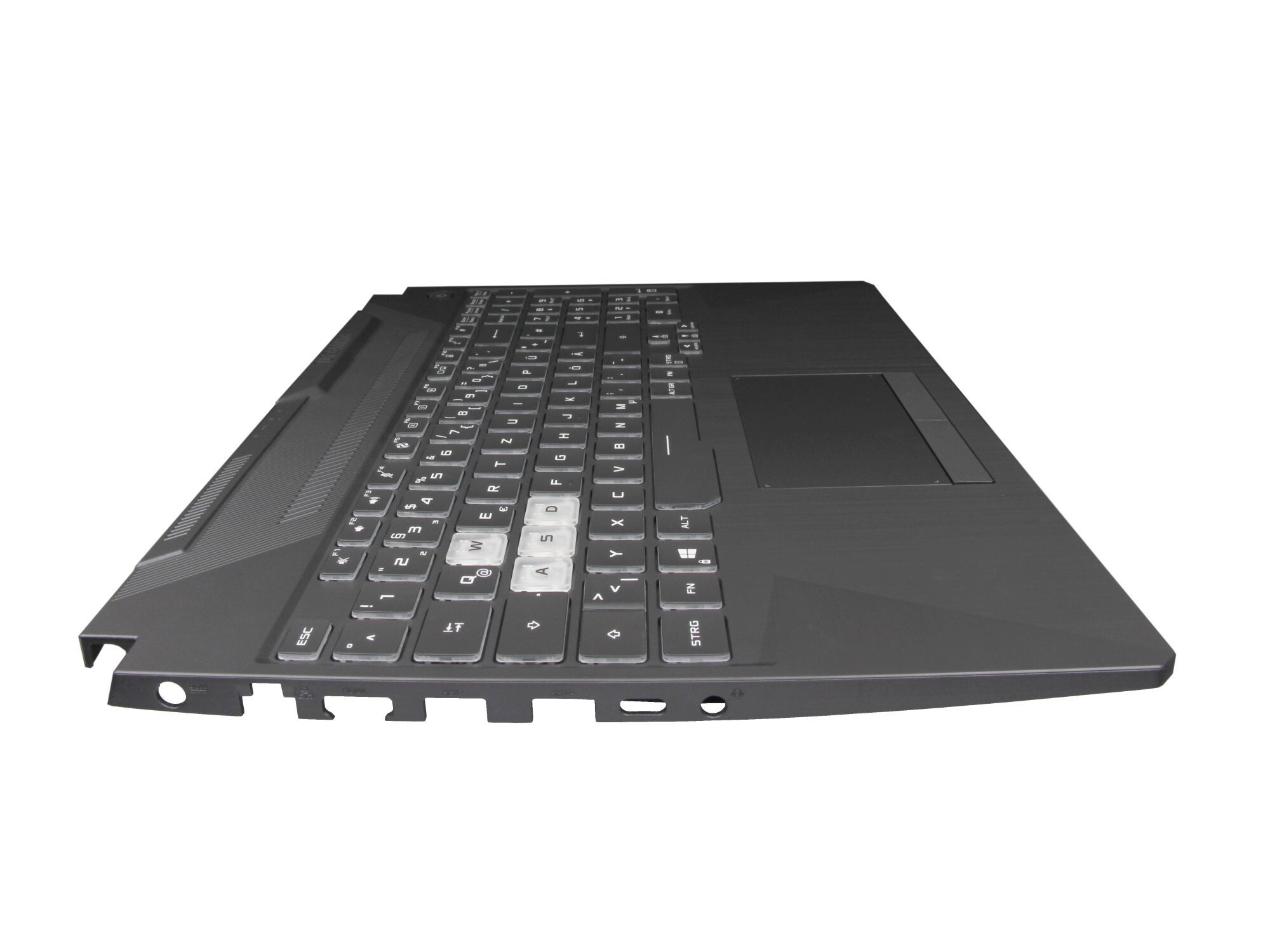 Asus TUF A15 FA506IC original Tastatur inkl. Topcase DE (deutsch) schwarz/transparent/schwarz mit Backlight