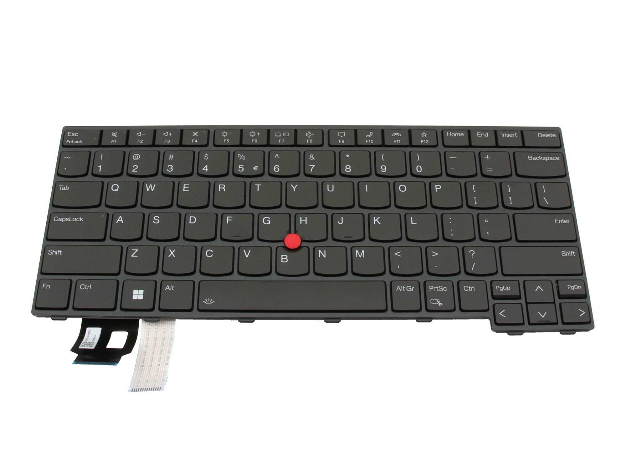 Lenovo ThinkPad L14 Gen 4 (21H1/21H2) original Tastatur US (englisch) schwarz/schwarz mit Backlight und Mouse-Stick