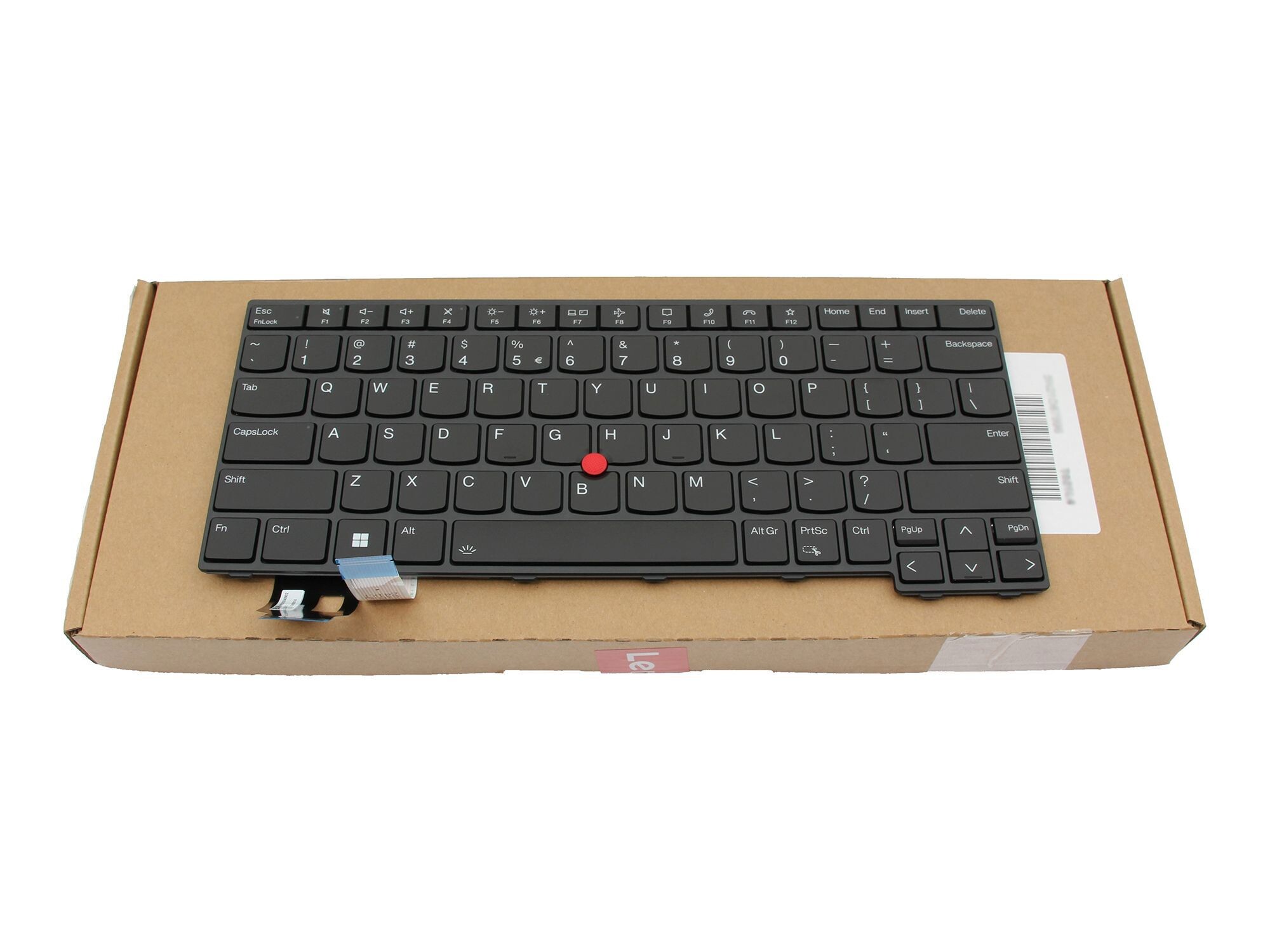 Lenovo ThinkPad L14 Gen 4 (21H1/21H2) original Tastatur US (englisch) schwarz/schwarz mit Backlight und Mouse-Stick