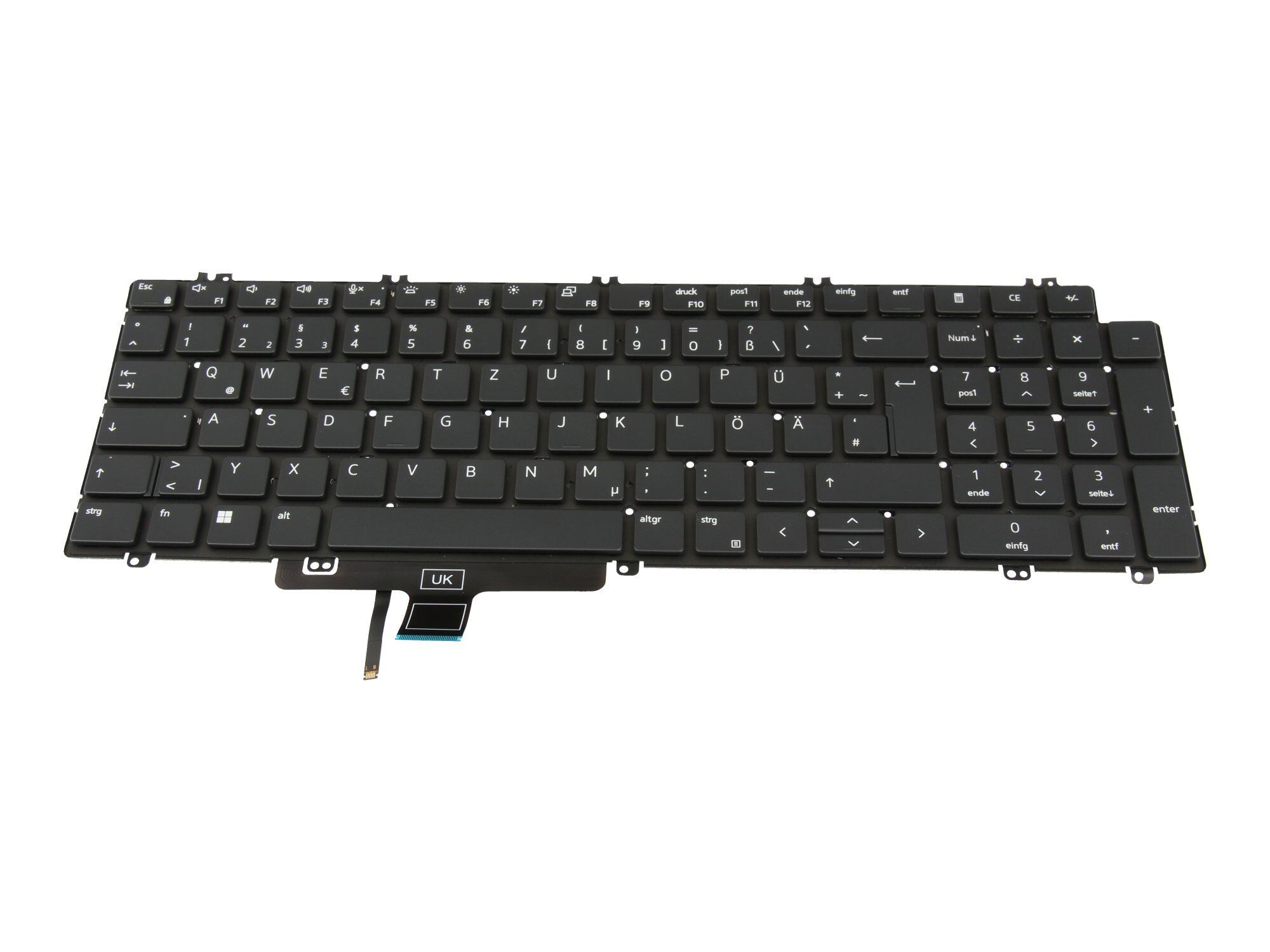 Dell Precision 17 (7780) original Tastatur DE (deutsch) schwarz/schwarz