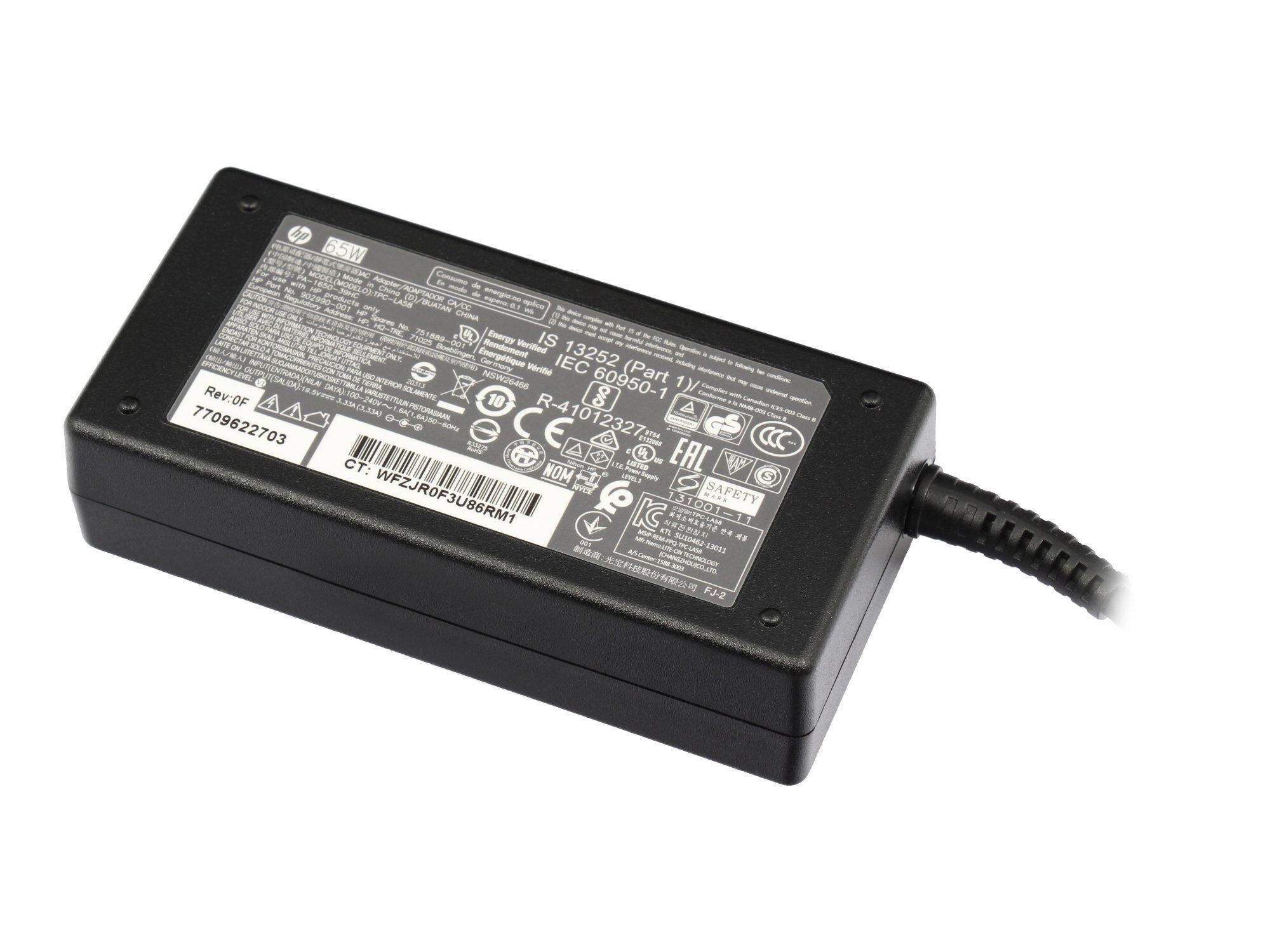 HP Netzteil für ZBook 15u G3 65,0 Watt 19,5V