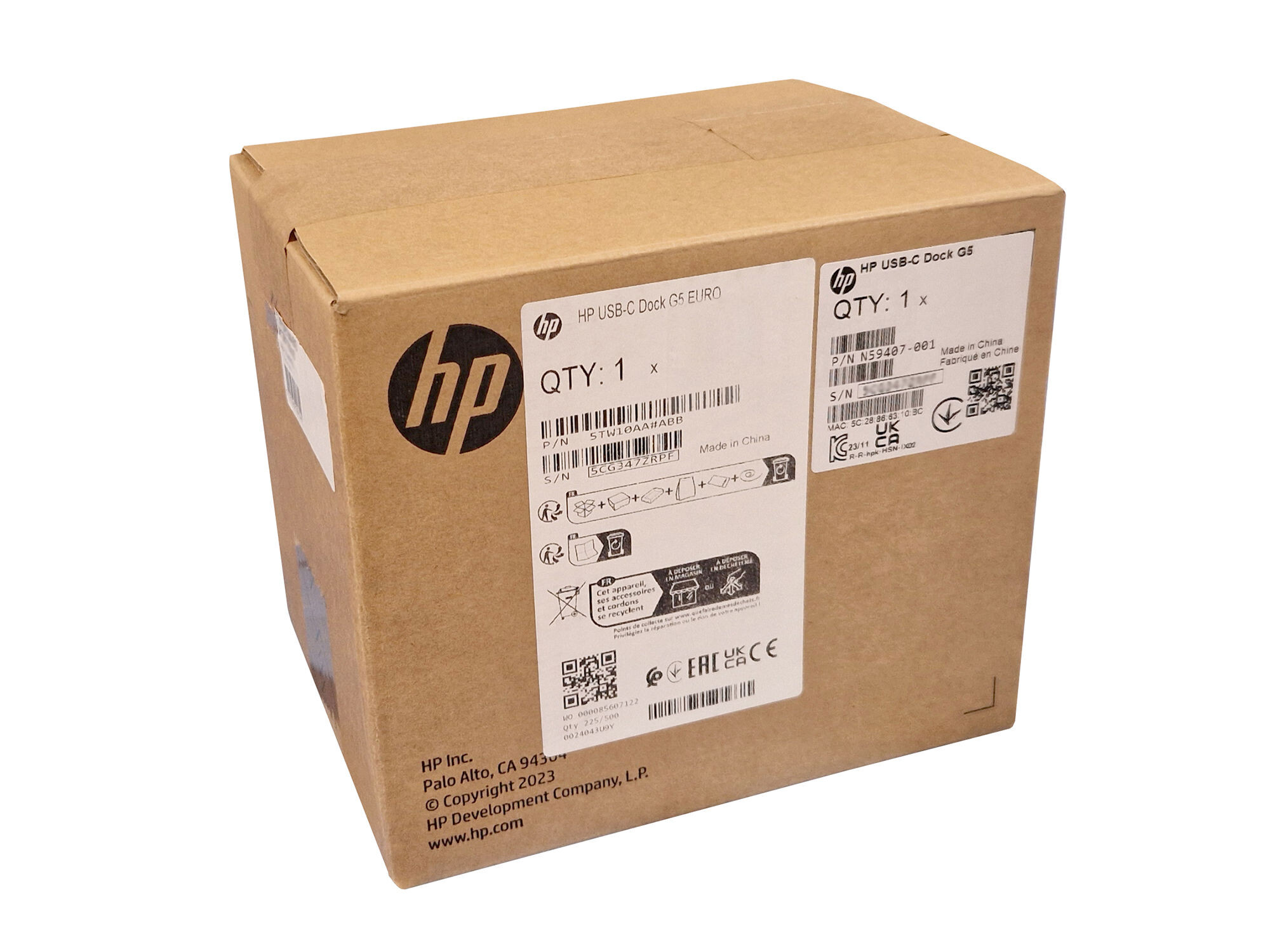 HP ZBook 17 G6 Original USB-C Dock G5 EURO USB-C 3 Port Replikator inkl. 120W Netzteil