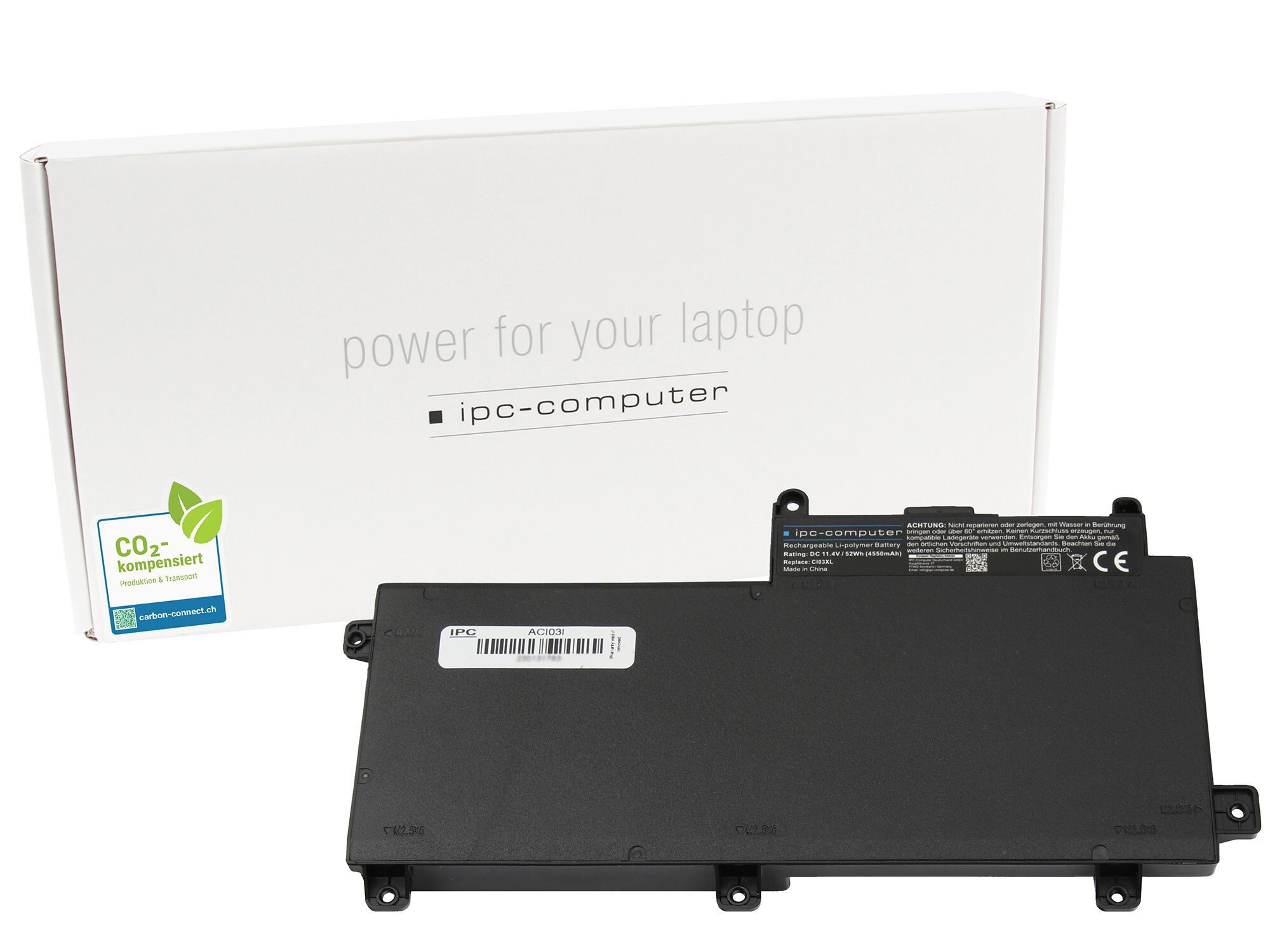 IPC-Computer Batterie 52Wh Nouveau compatible pour HP ProBook 650 G2