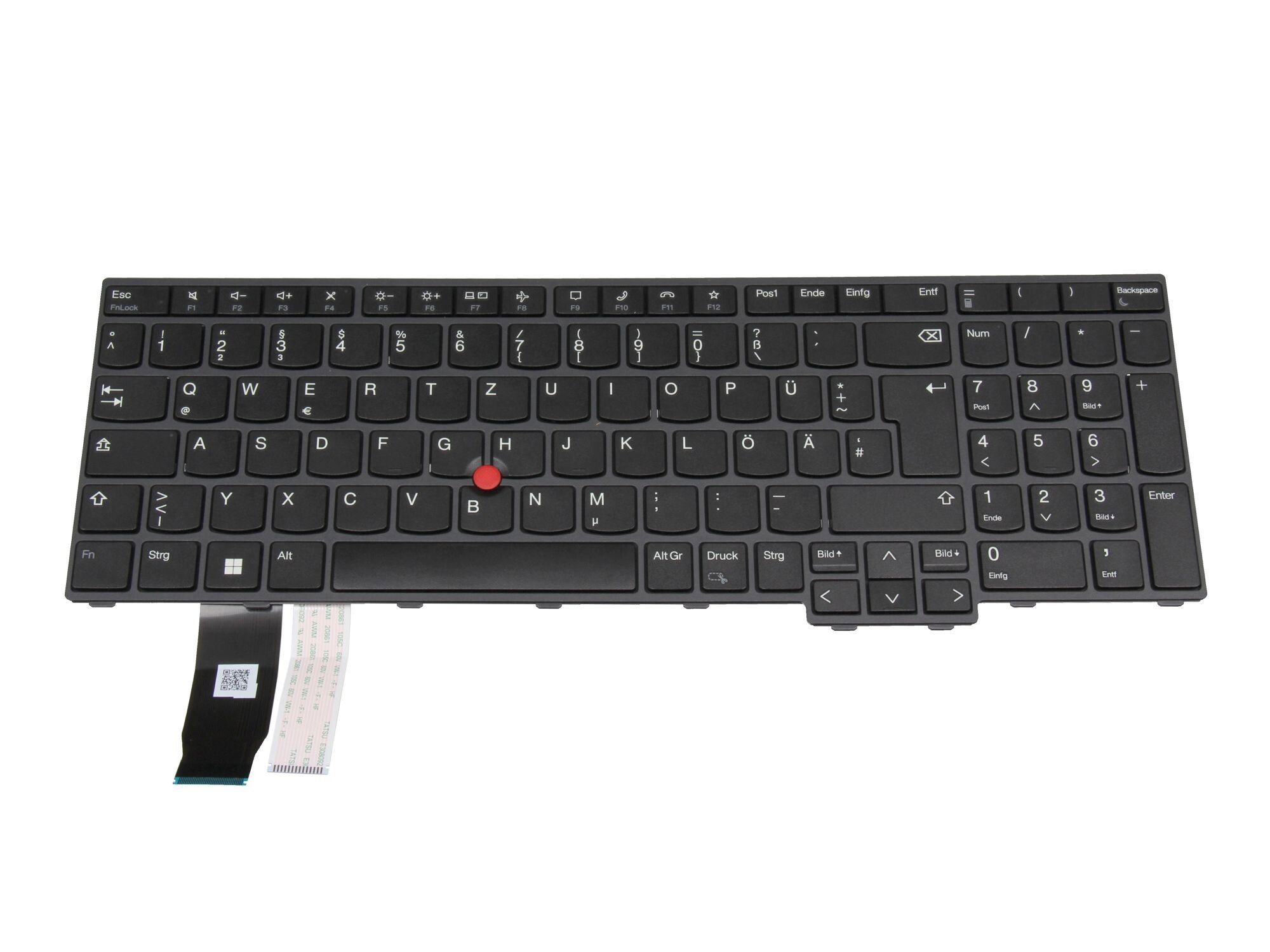 Lenovo ThinkPad P16s Gen 2 (21K9) original Tastatur DE (deutsch) schwarz/schwarz