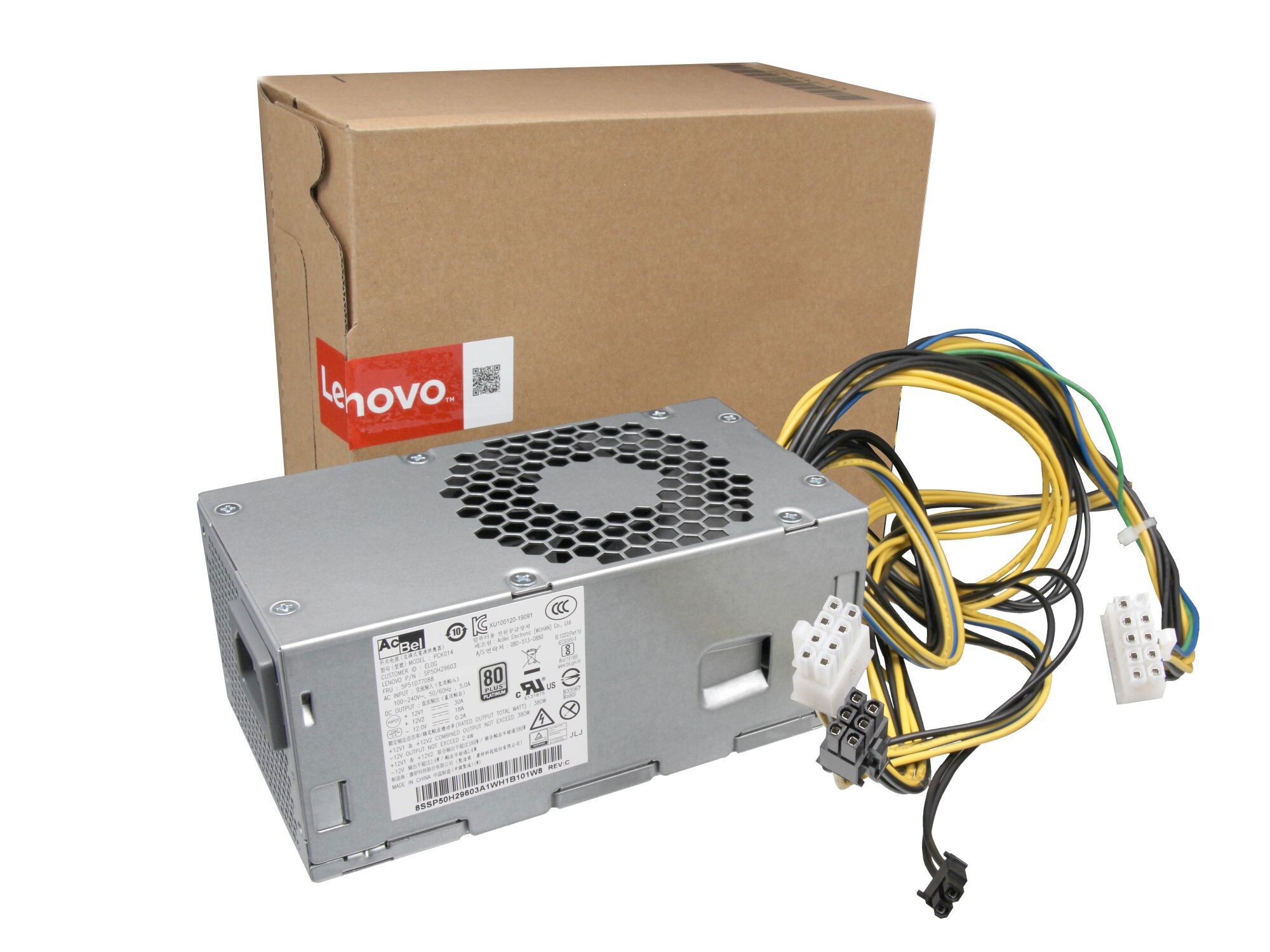 Lenovo ThinkCentre M75s Gen 2 (11W1) original Desktop-PC Netzteil 380 Watt SFF Small Formfaktor, 150x82x70 mm SFF Small Formfaktor, 150x82x70 mm