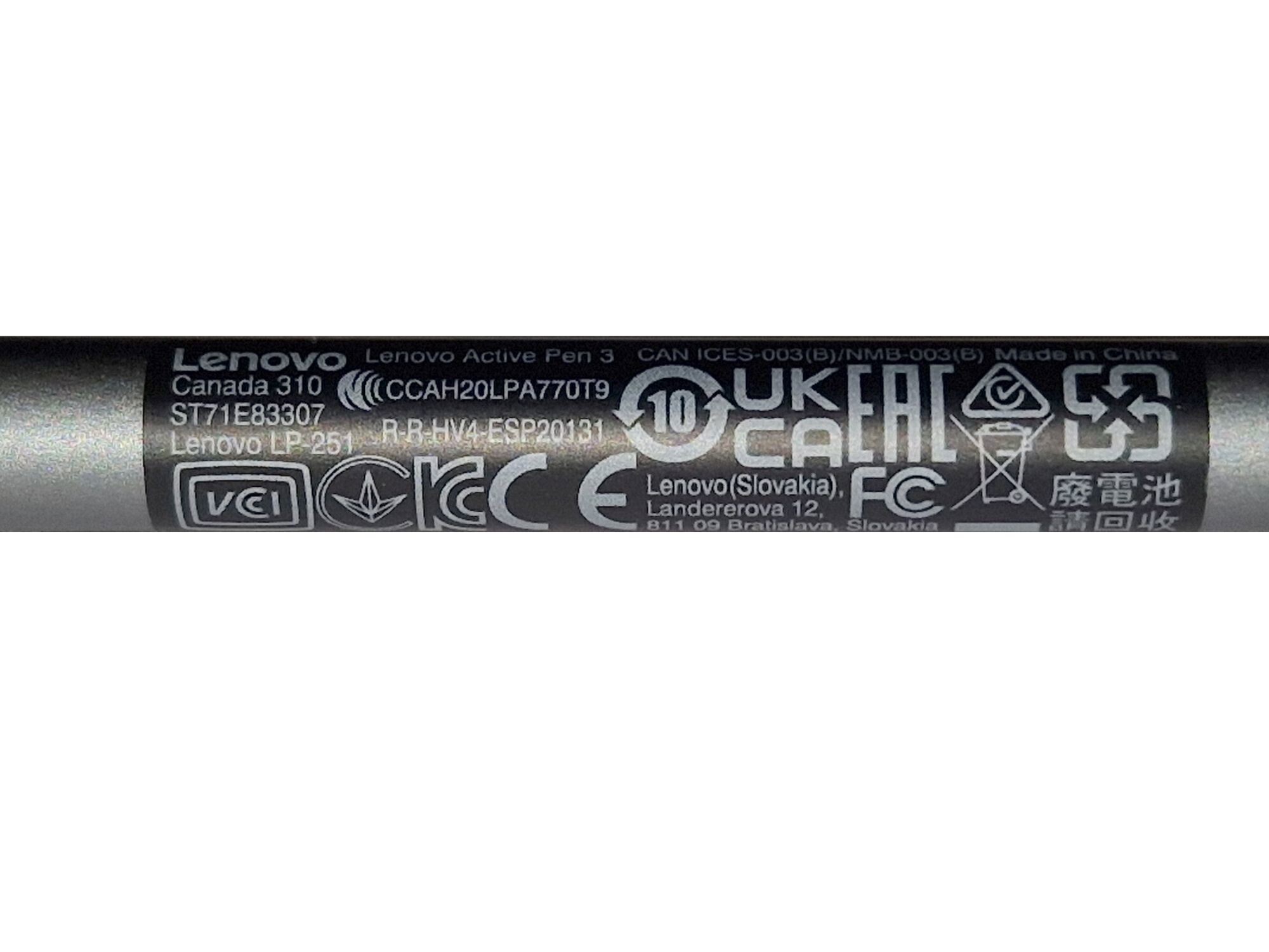 Lenovo Tab M10 FHD Plus (TB-X606V) original Active Pen 3 inkl. Batterie