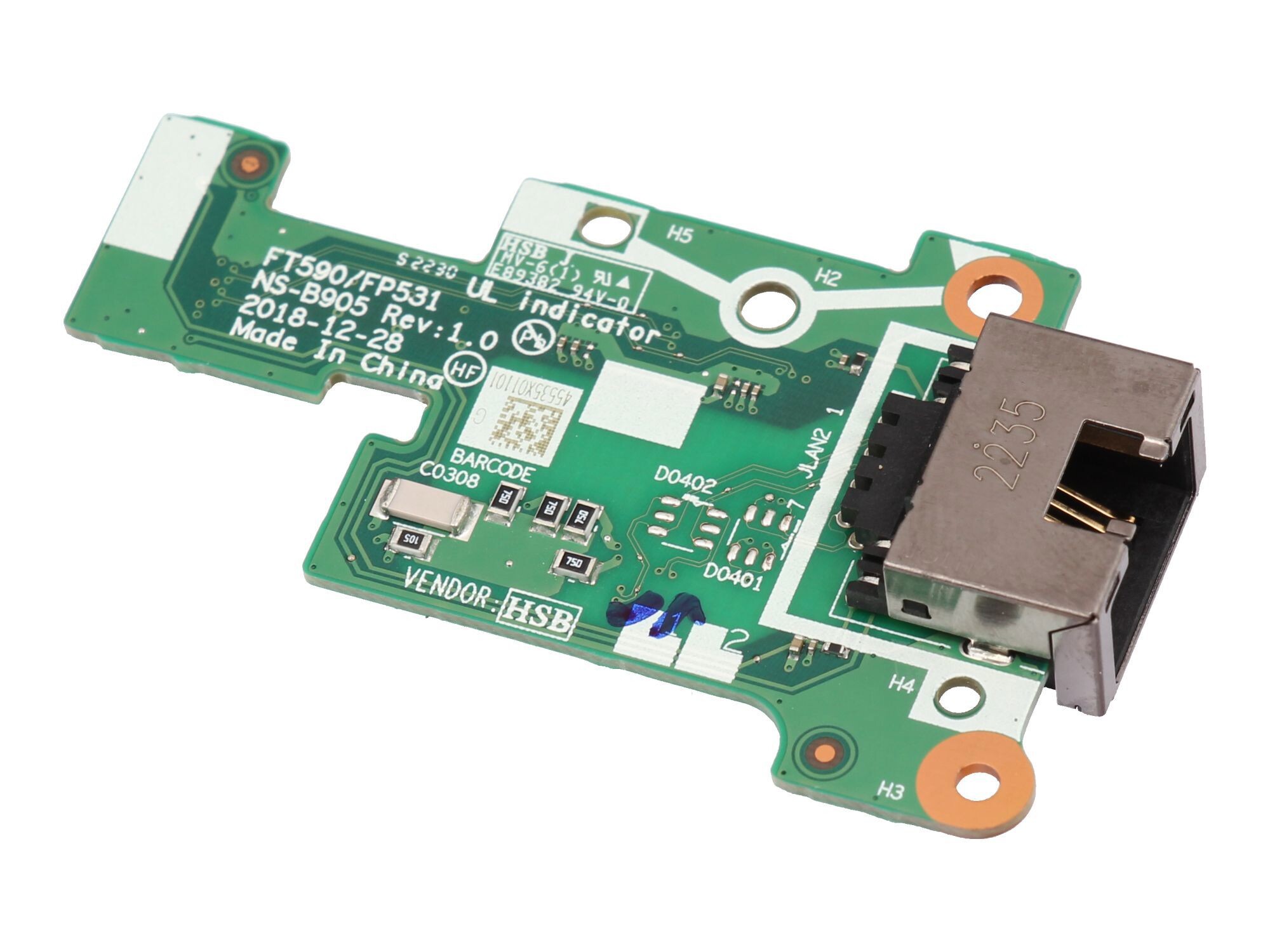 Lenovo ThinkPad P15s Gen 2 (20W6/20W7) original RJ45 Platine