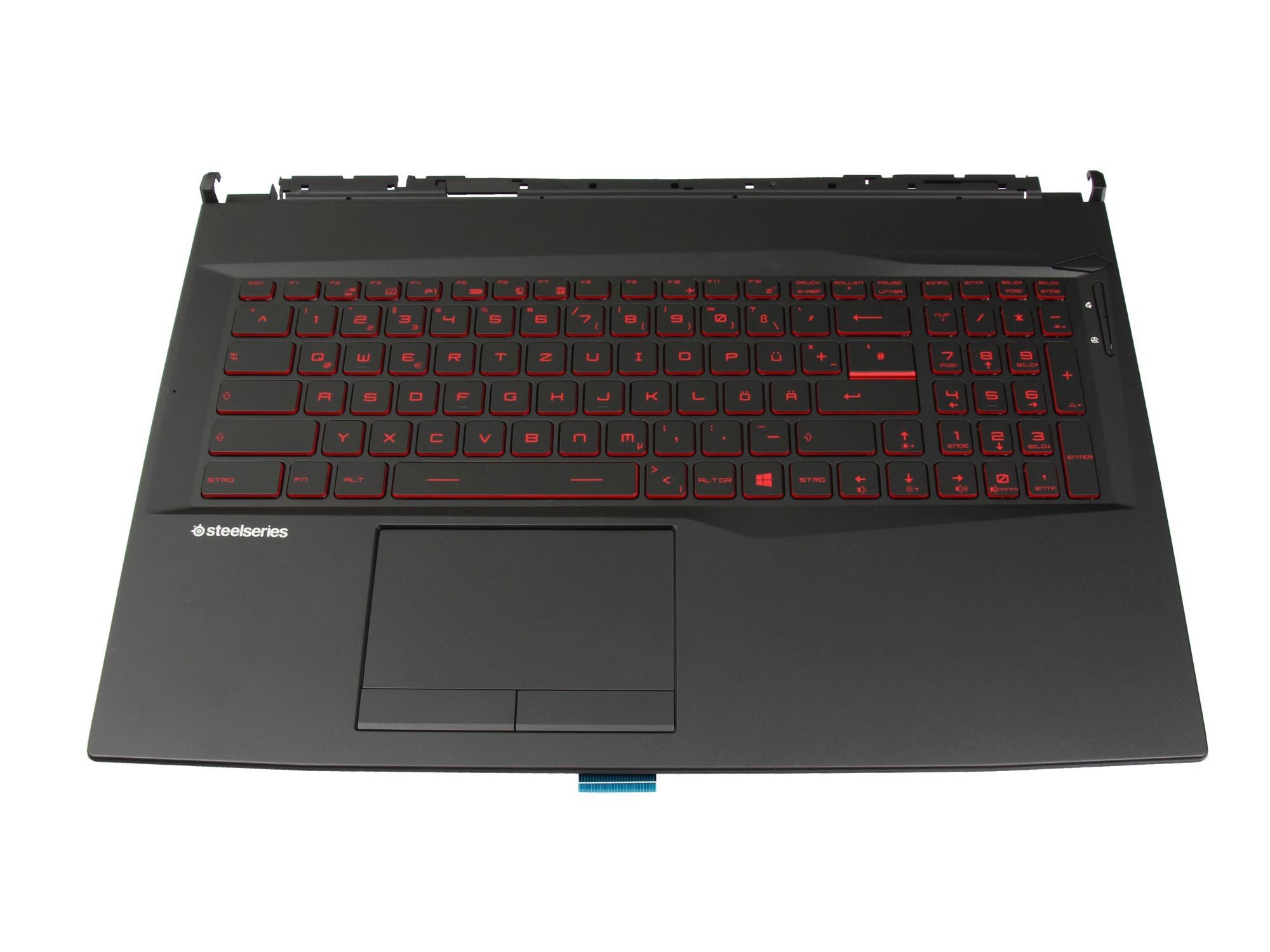 MSI GL75 Leopard 10SER/10SEK (MS-17E7) Tastatur inkl. Topcase DE (deutsch) schwarz/schwarz mit Backlight