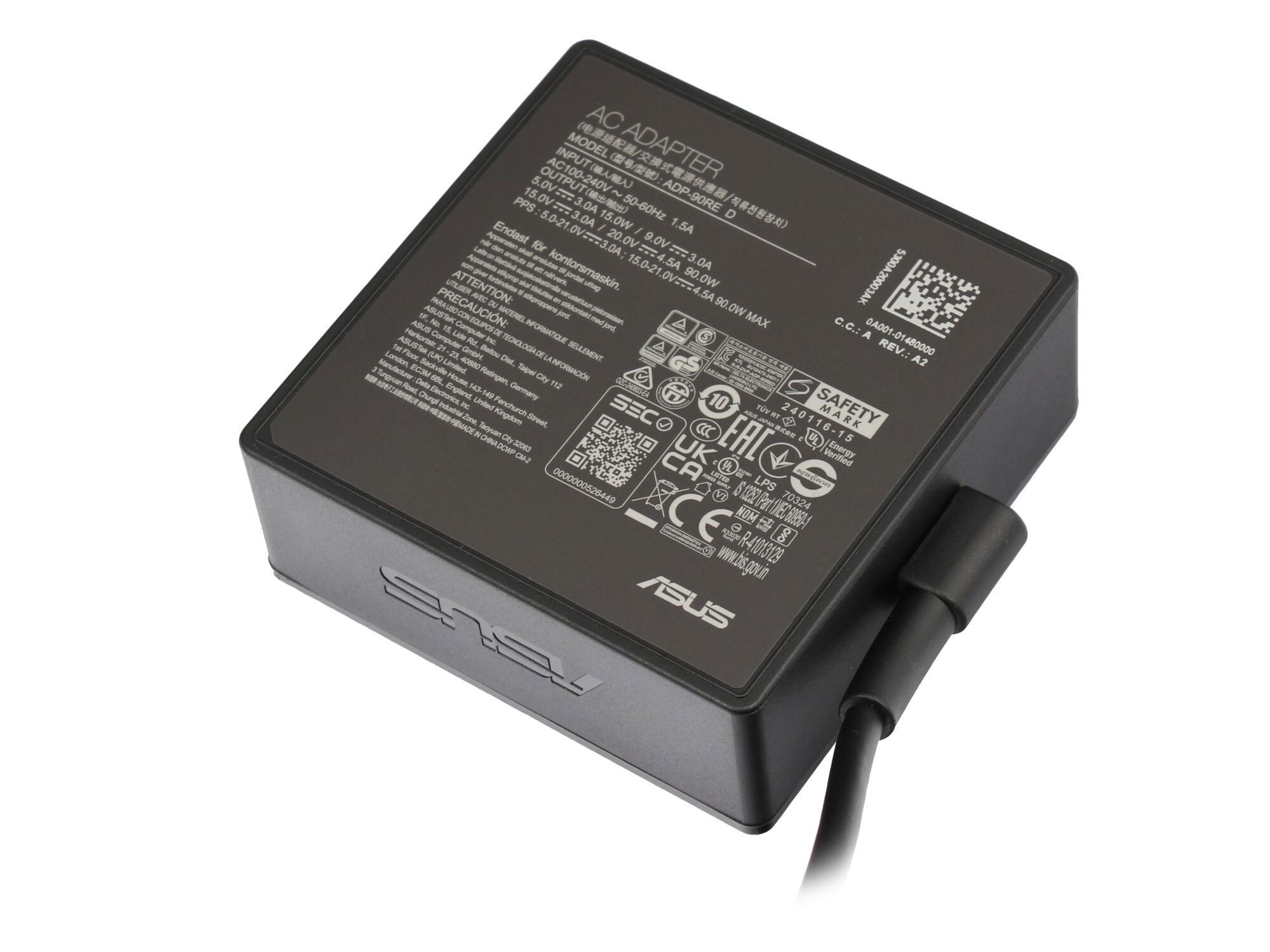 Asus VivoBook S 15 M3502QA original chargeur USB-C 90 watts