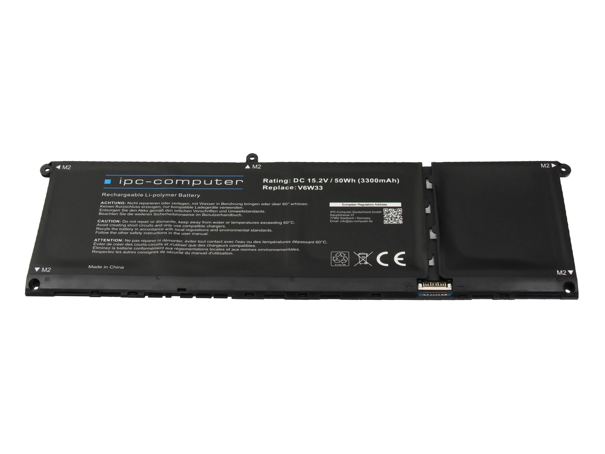 IPC-Computer Batterie 50Wh Nouveau compatible pour Dell Inspiron 14 2in1 (7430)