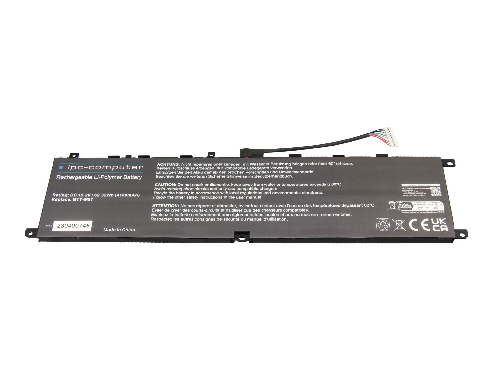 Akku für MSI Vector GP76 12UHSO/12UHO (MS-17K4)