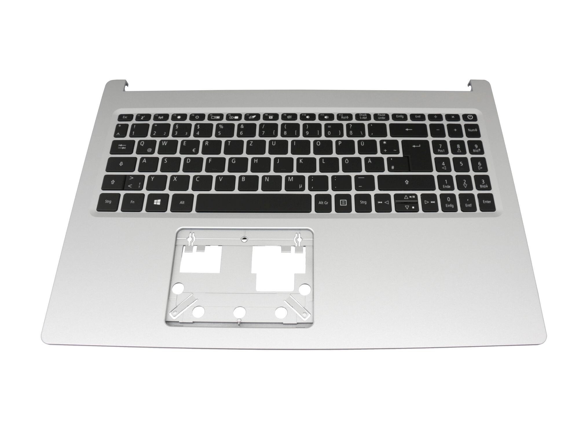 Acer 6B.HDGN7.022 Original Tastatur inkl. Topcase DE (deutsch) schwarz/silber mit Backlight