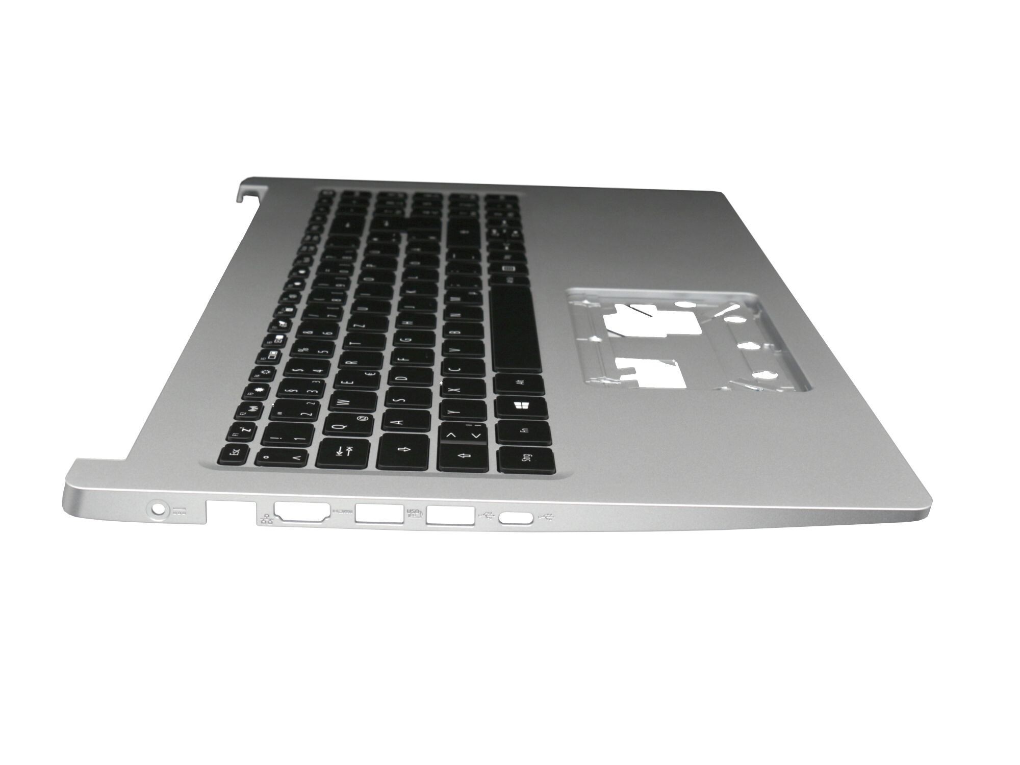Acer 6B.HDGN7.022 Original Tastatur inkl. Topcase DE (deutsch) schwarz/silber mit Backlight