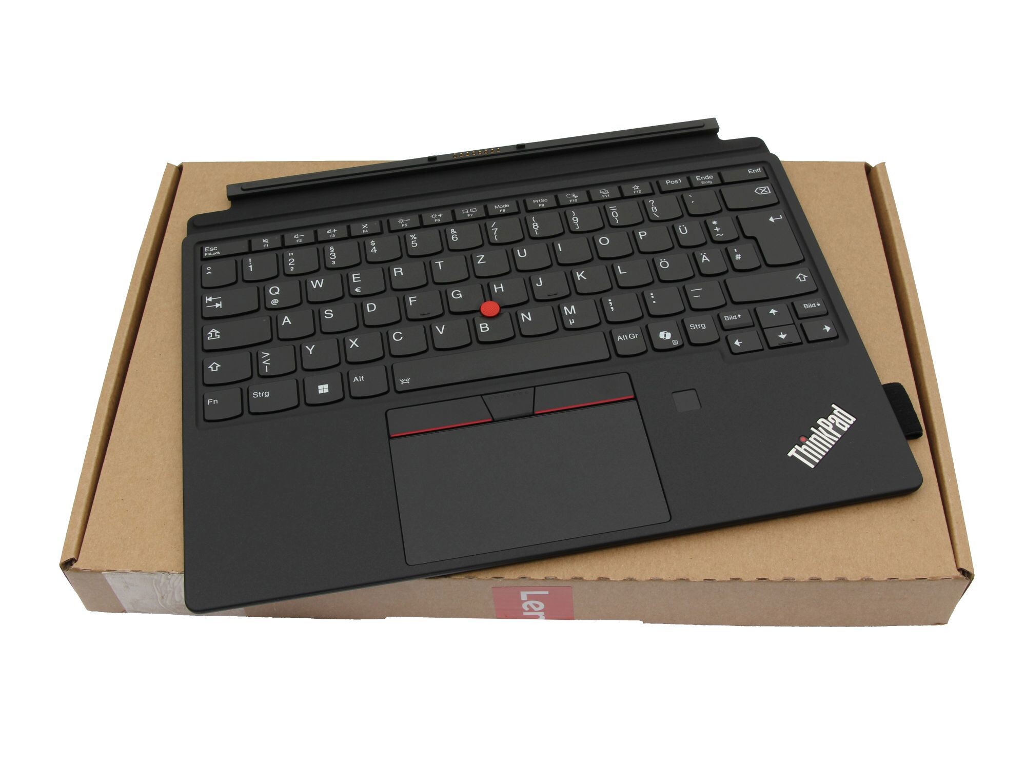 Lenovo ThinkPad X12 Detachable Gen 2 (21LK/21LL) original Tastatur inkl. Topcase DE (deutsch) schwarz/schwarz mit Backlight und Mouse-Stick