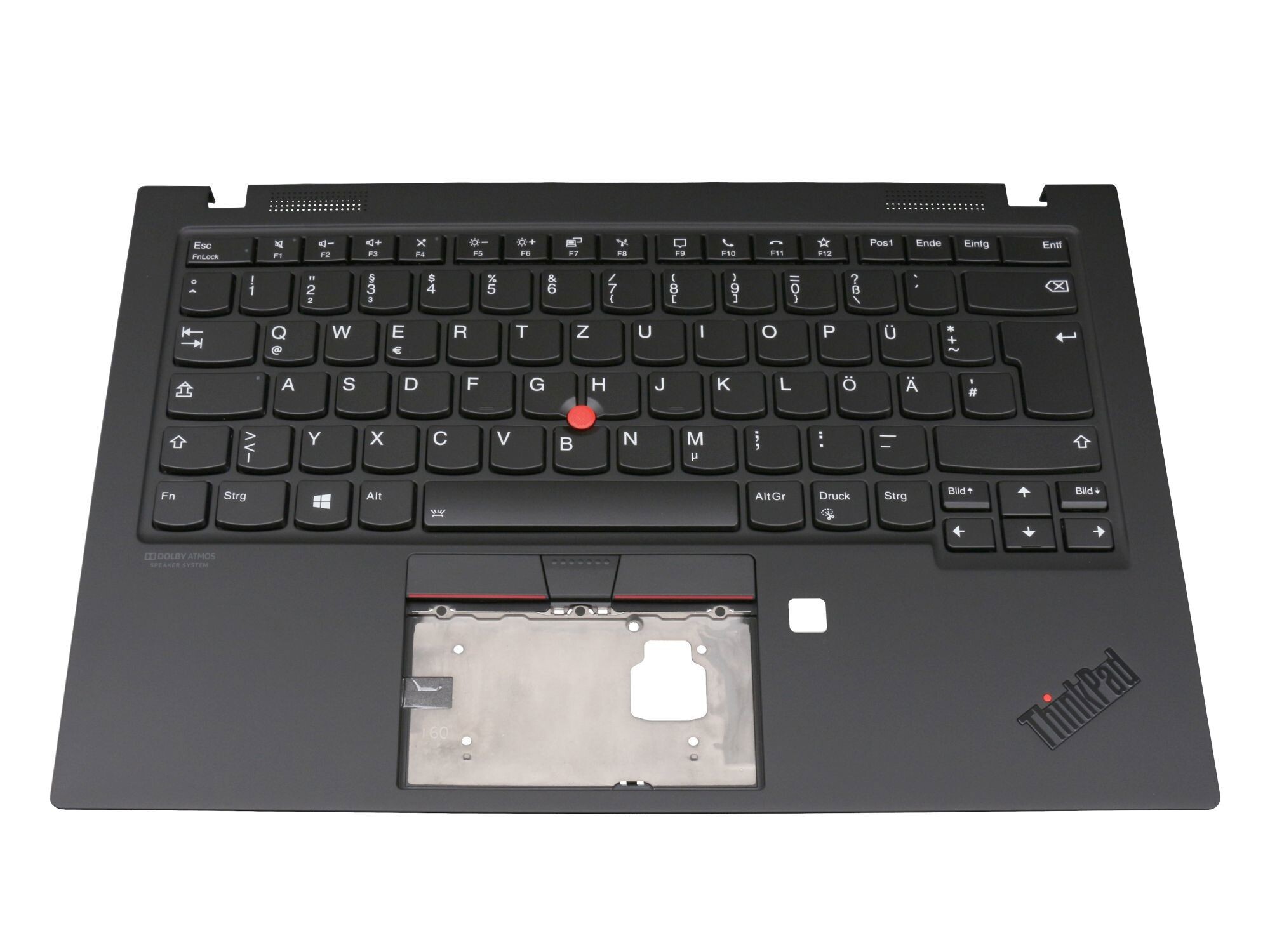 Lenovo ThinkPad X1 Carbon 8th Gen (20UA/20U9) original Tastatur inkl. Topcase DE (deutsch) schwarz/schwarz mit Backlight und Mouse-Stick WLAN