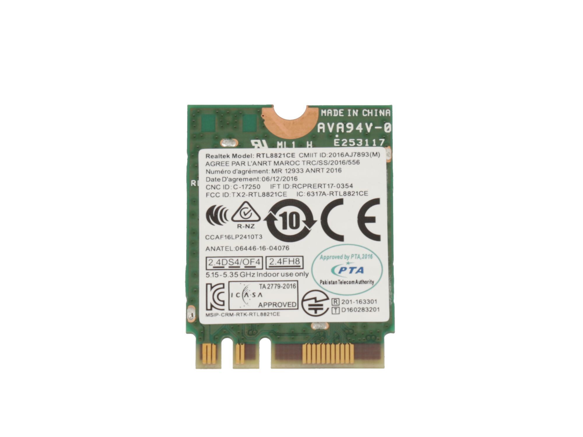 Lenovo IdeaPad 110-15ISK (80UD) original WLAN/Bluetooth Karte WLAN 802.11ac/abgn