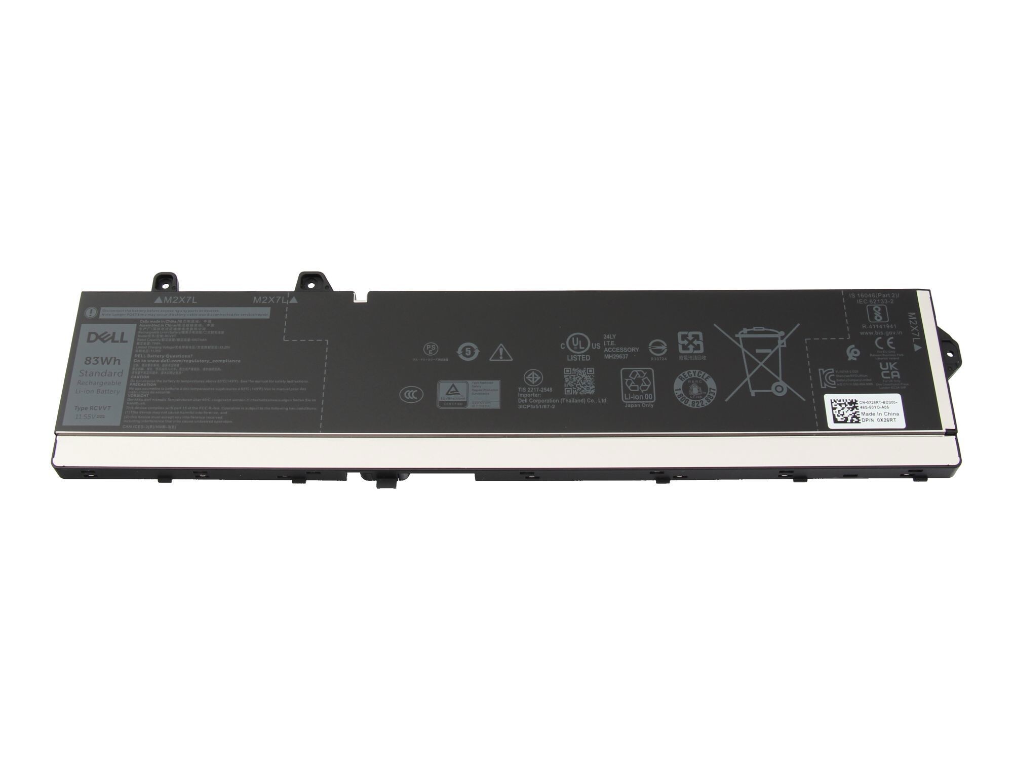 Dell Akku für Precision 17 (7780) 83Wh